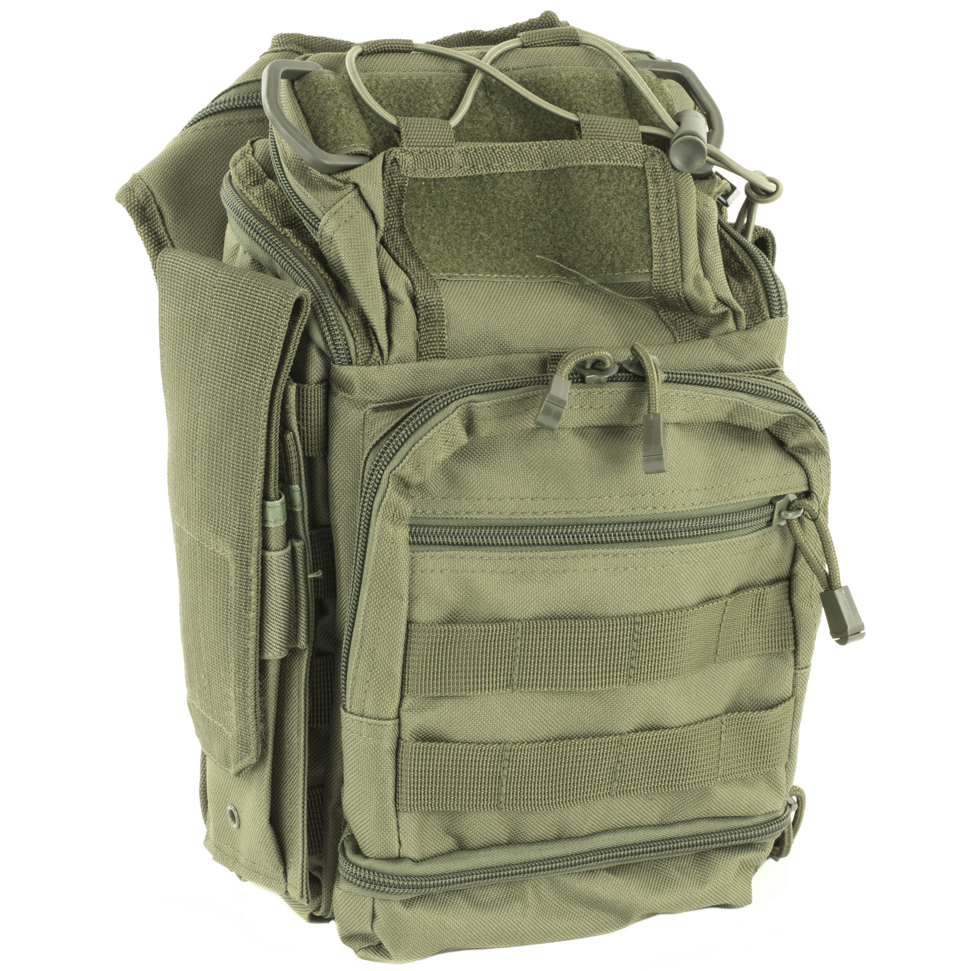 NCSTAR CONCEALED CARRY-FIRST RESPONDER UTILITY BAG WITH SHOULDER STRAP IN GREEN