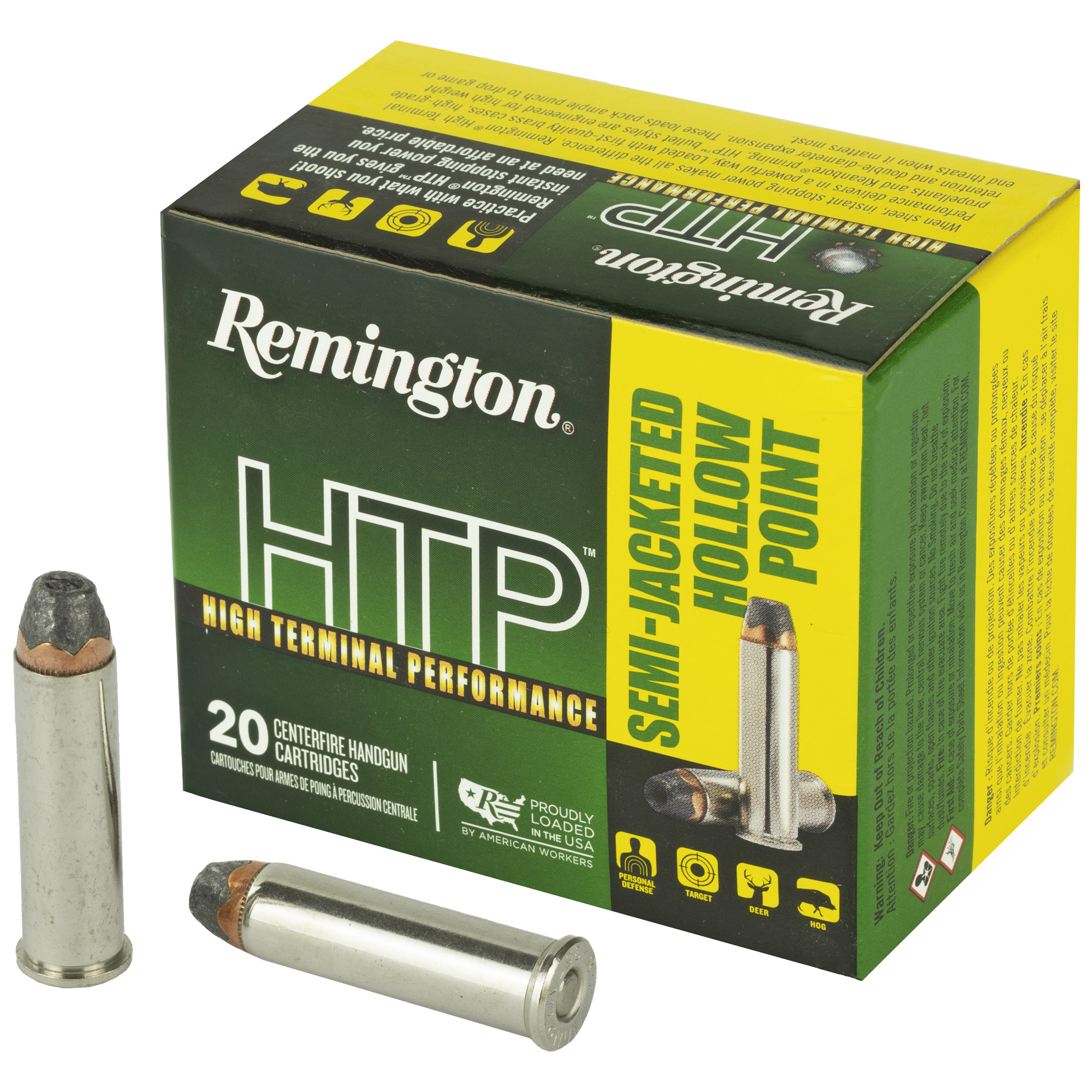 Remington High Terminal Performance 357 Magnum 158 Grain Semi JHP 20 RD