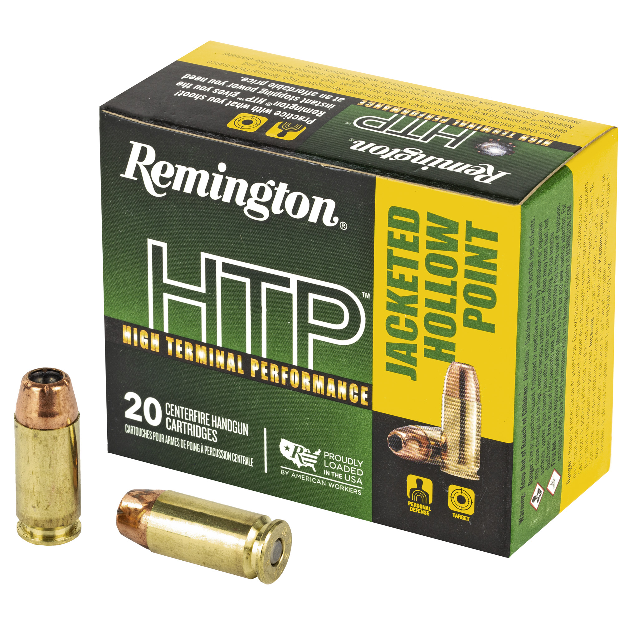 REMINGTON HTP 40SW 180GR JHP 20 500