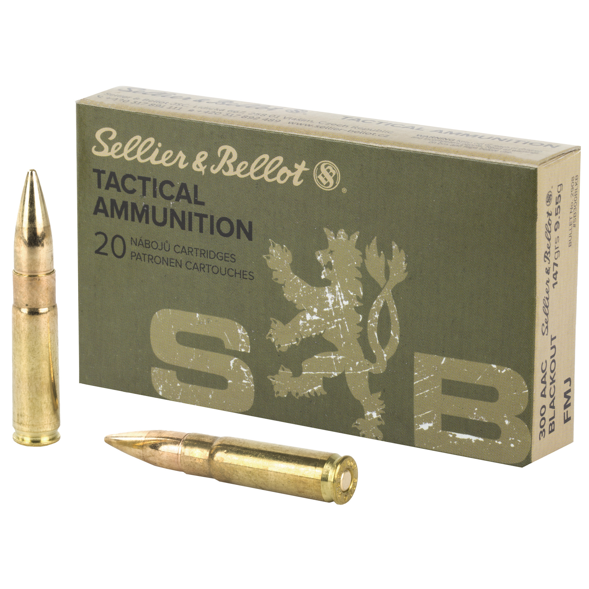 S&B 300BLK 147GR FMJ 20 1000