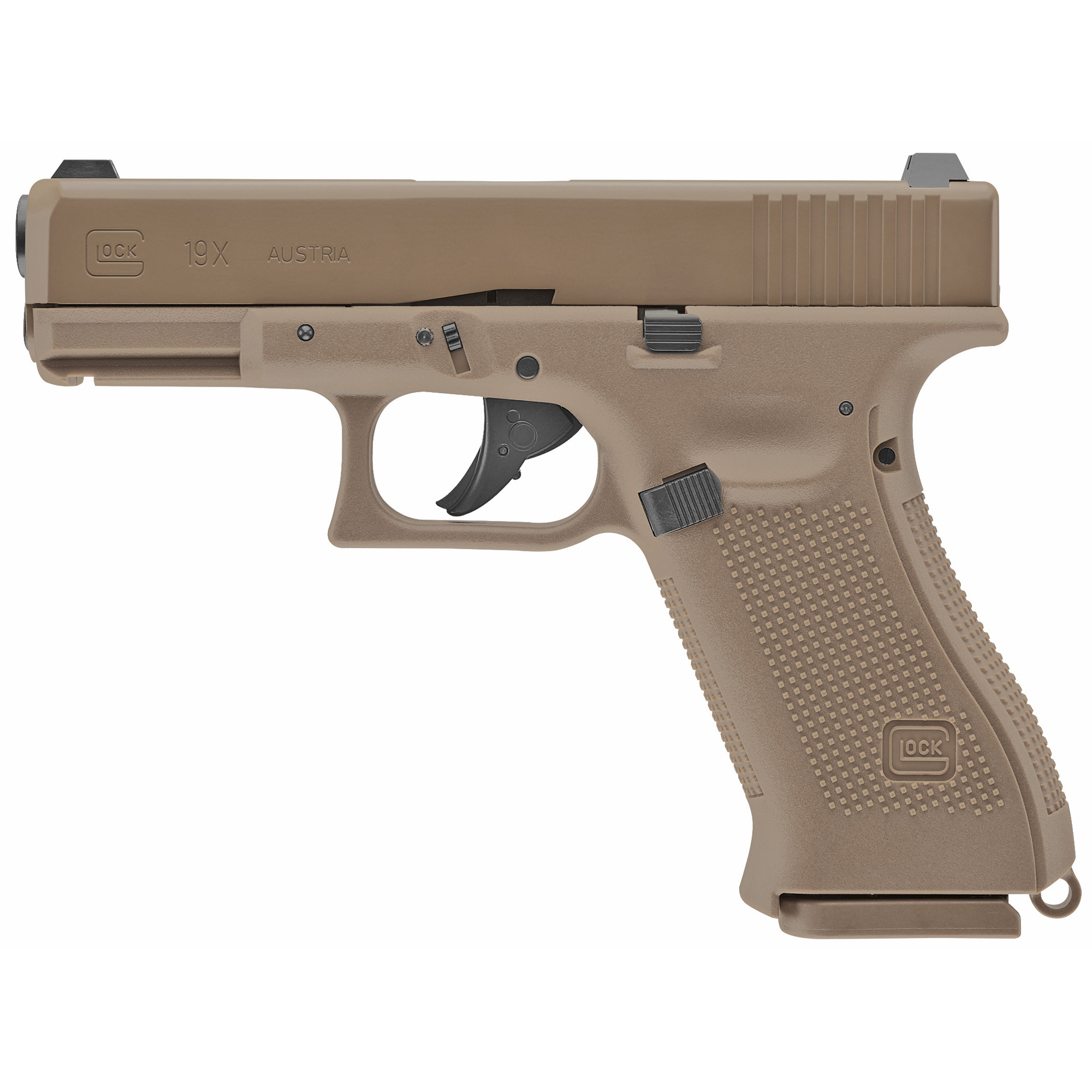 UMAREX GLOCK 19X GEN5 AIR PISTOL .177 18 ROUND IN TAN