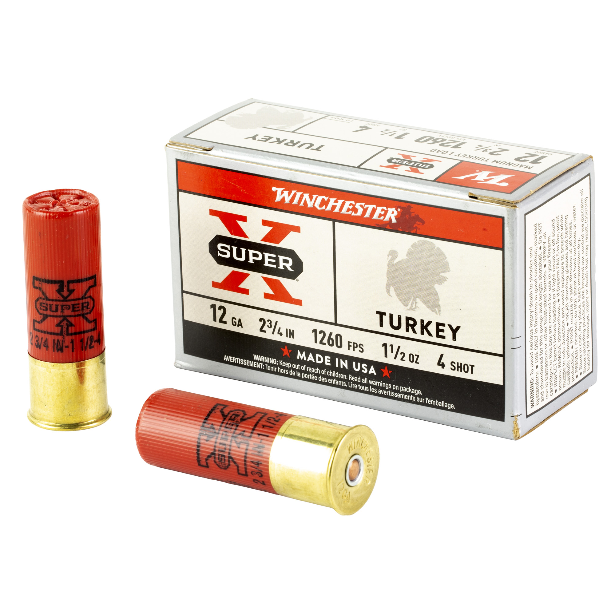 WINCHESTER Ammunition SPRX TRKY 12GA 2.75 INCH 4 10 100