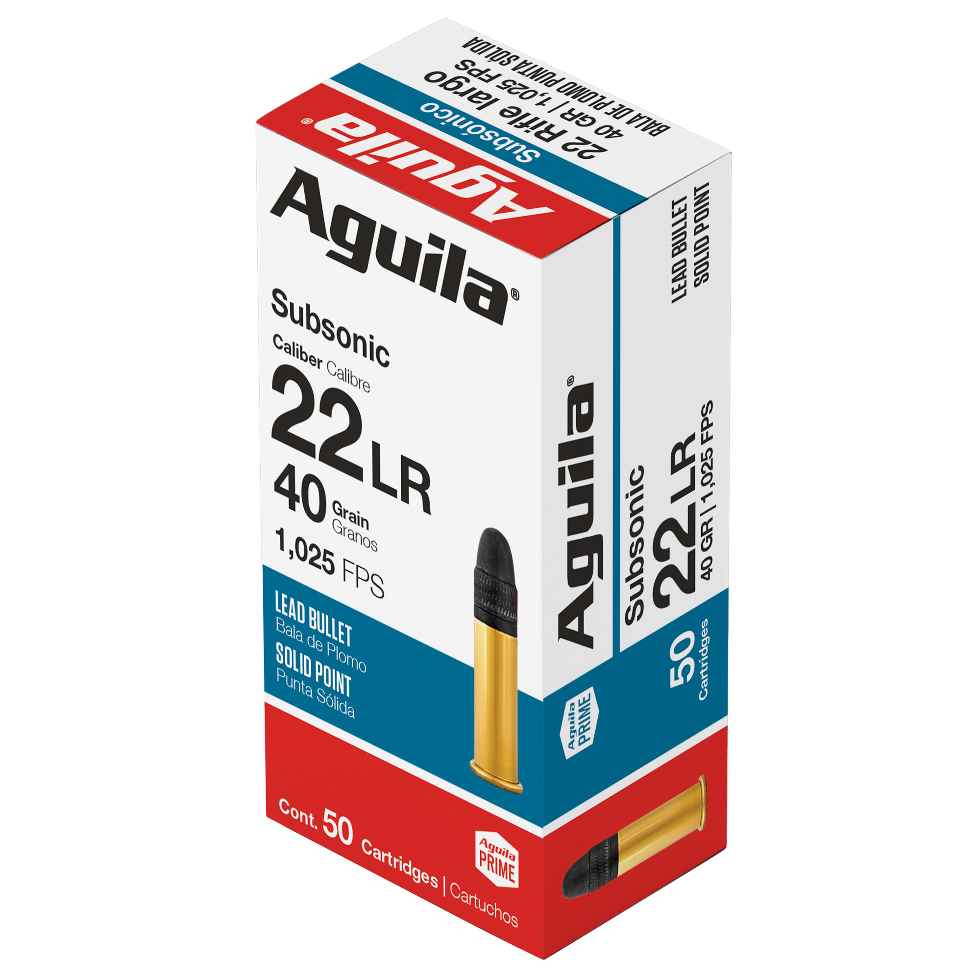 AGUILA 22LR SUBSONIC 40GR 50 1000