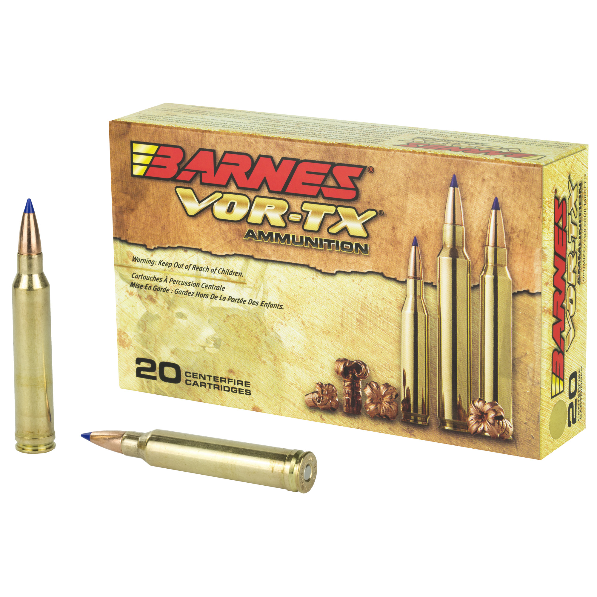BARNES VOR-TX 300WINCHESTER AMMUNITION 165GR TTSX 20