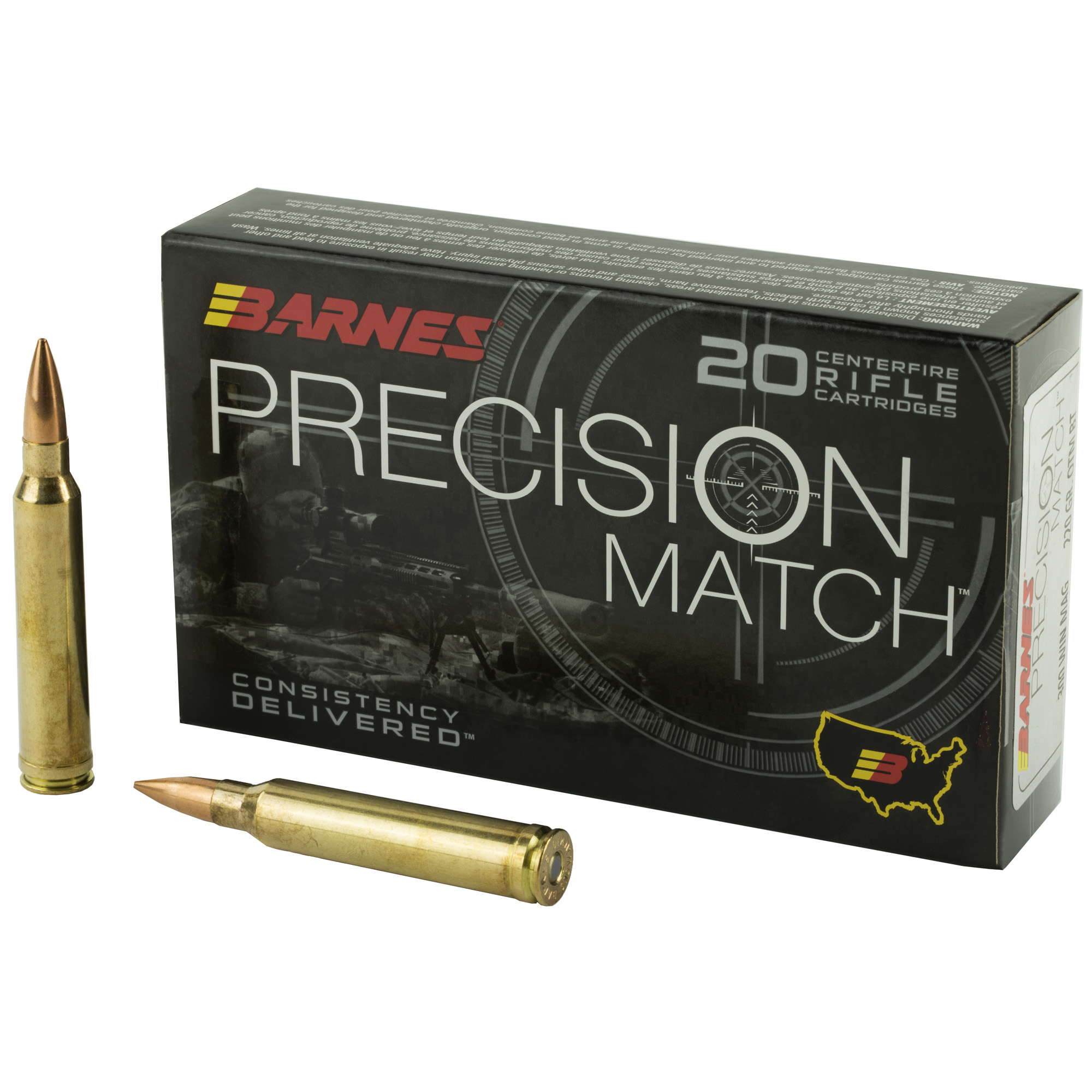 BARNES PREC MTH 300WINCHESTER AMMUNITION 220GR 20 200
