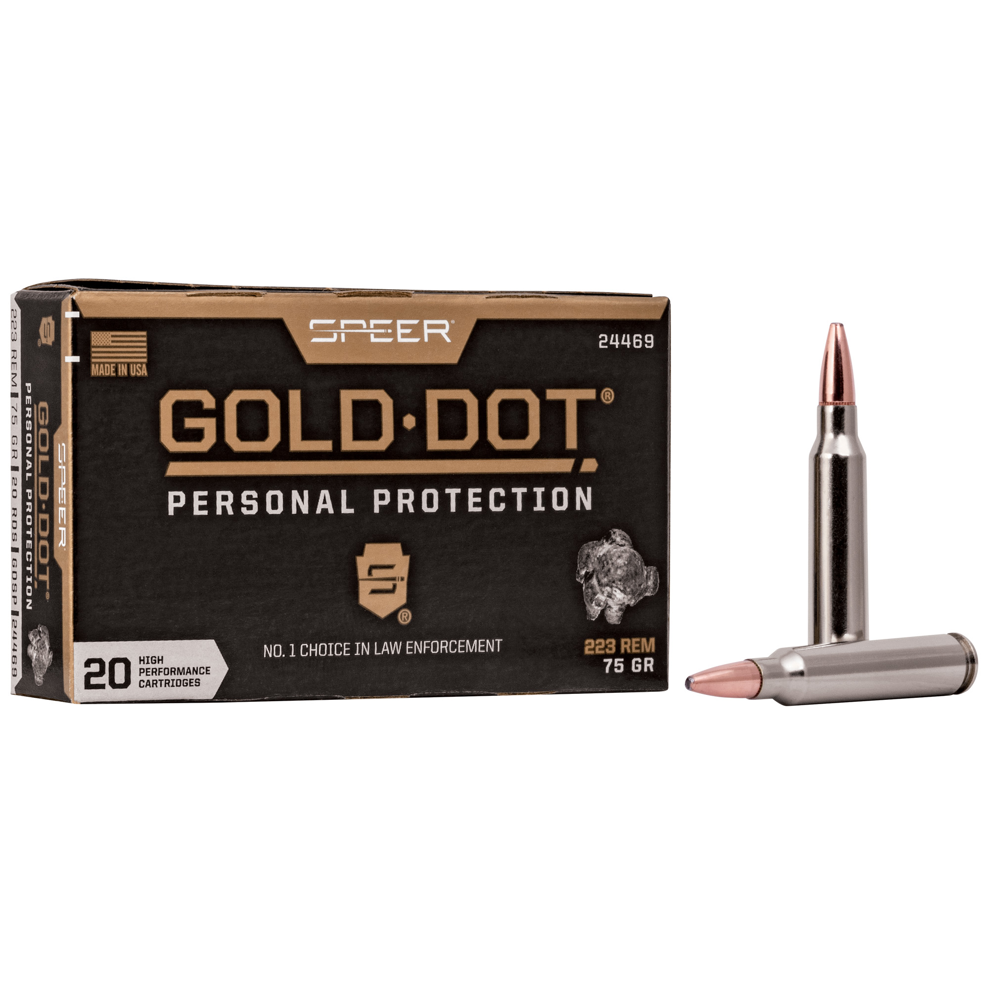 SPR GOLD DOT 223 REMINGTON 75GR HP 20 200