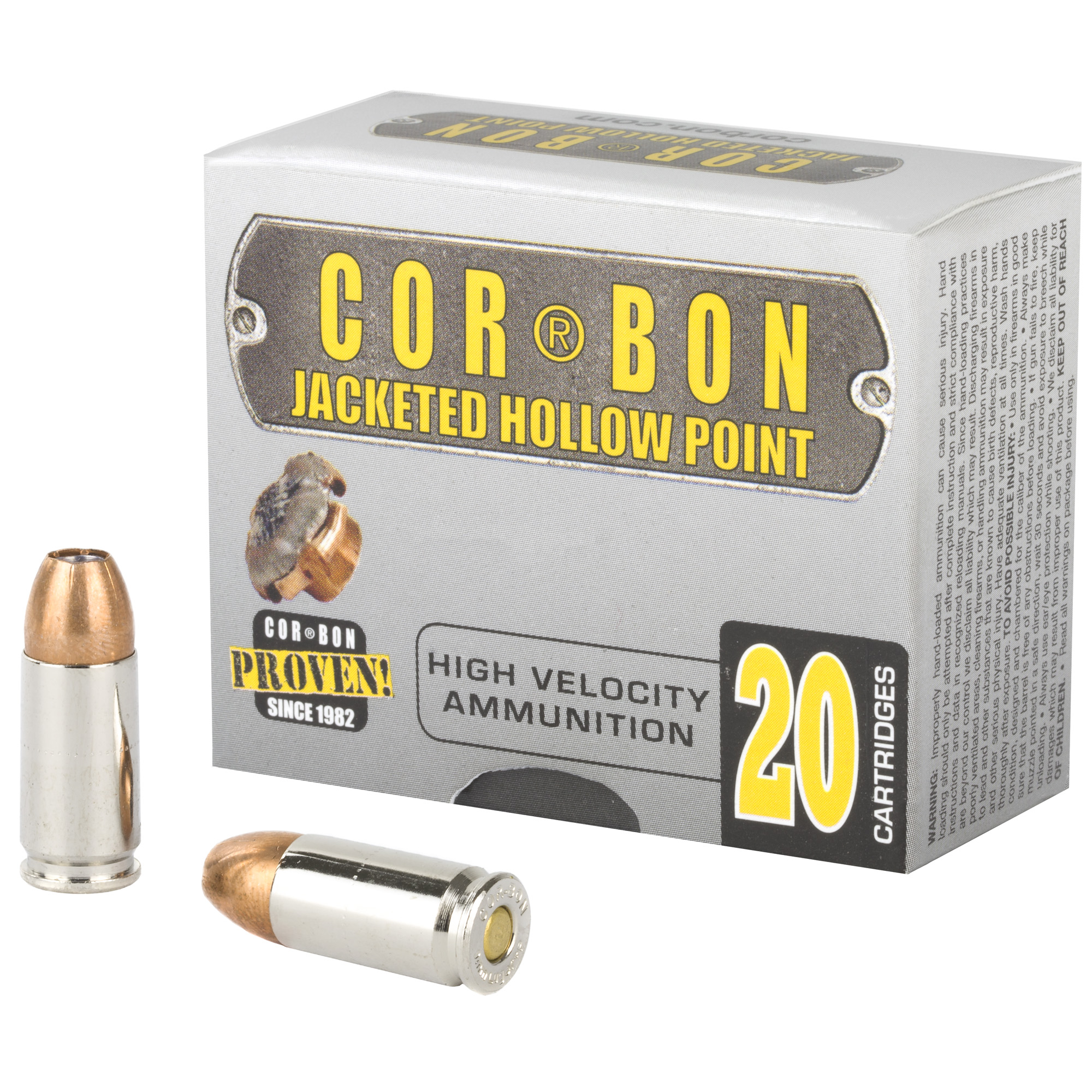 CORBON 9MM P 125GR JHP 20 500