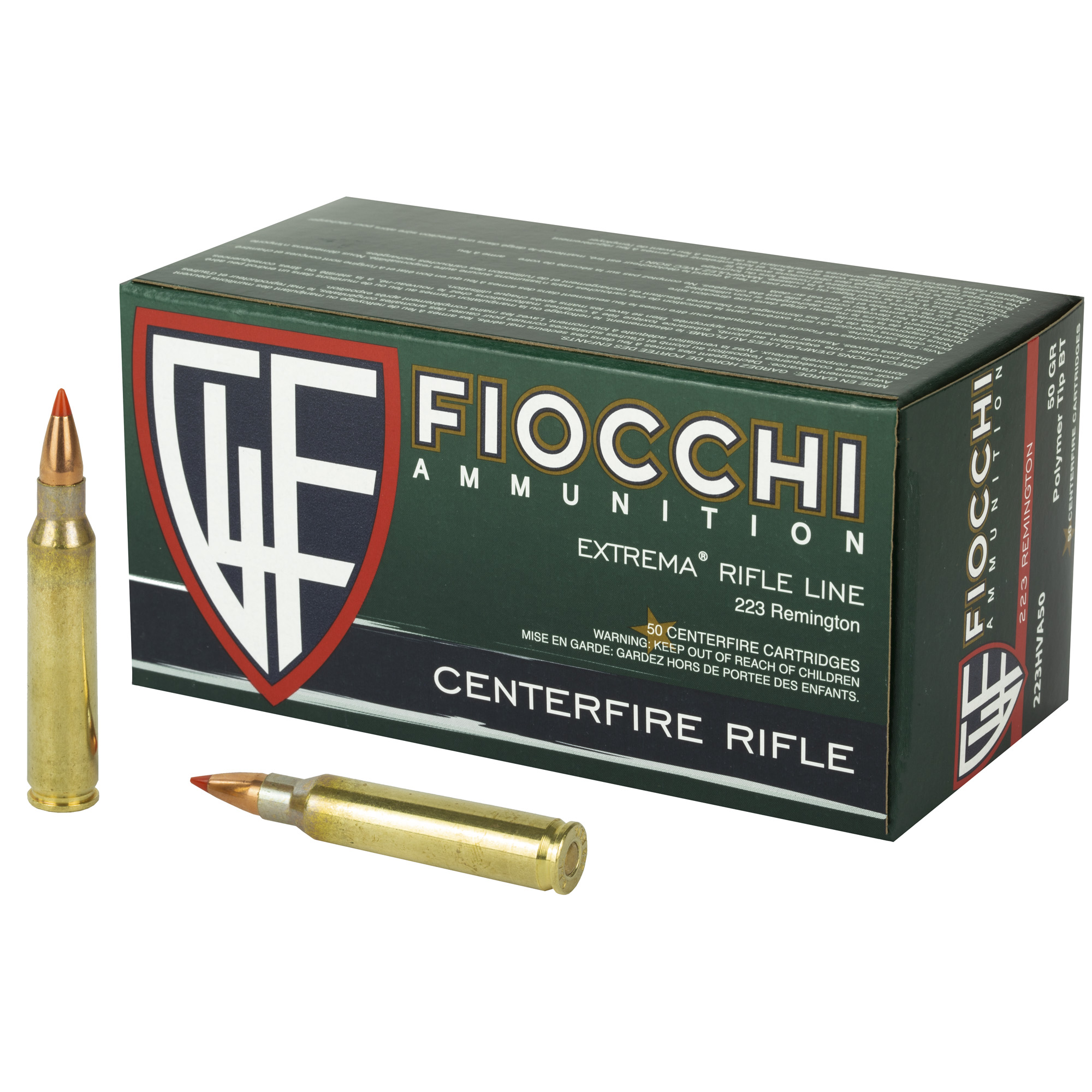 FIOCCHI 223REMINGTON 50GR VMAX 50 1000