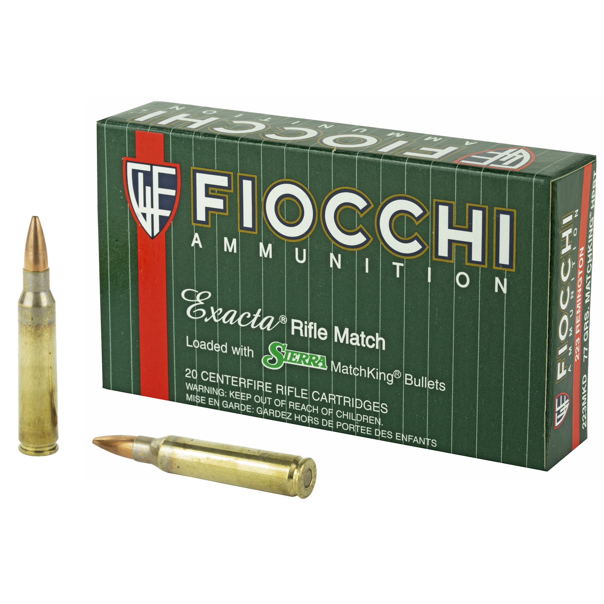 FIOCCHI 223REMINGTON 77GR HPBT MK 20 200