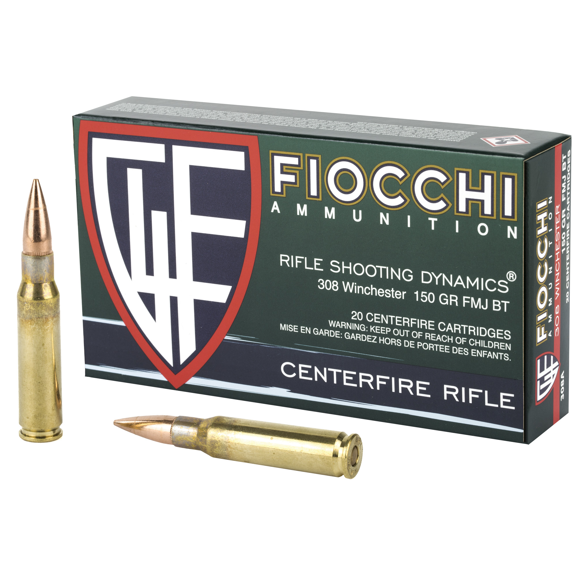 FIOCCHI 308 WIN 150GR FMJBT 20 200