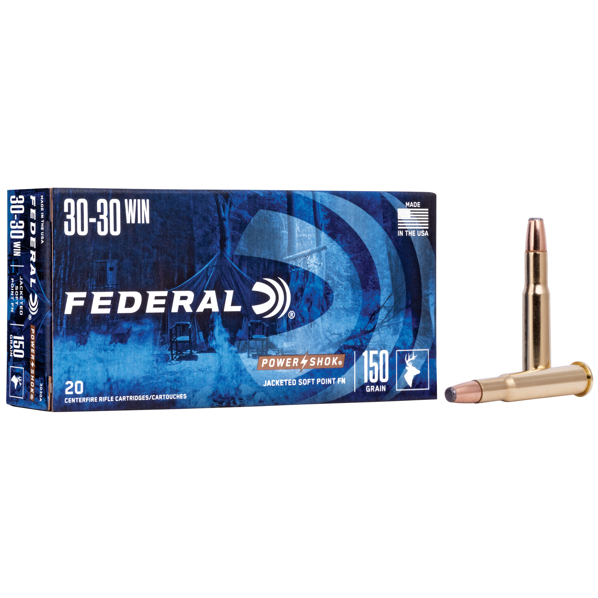 FEDERAL PWRSHK 3030WN 150GR SP FN 20 200