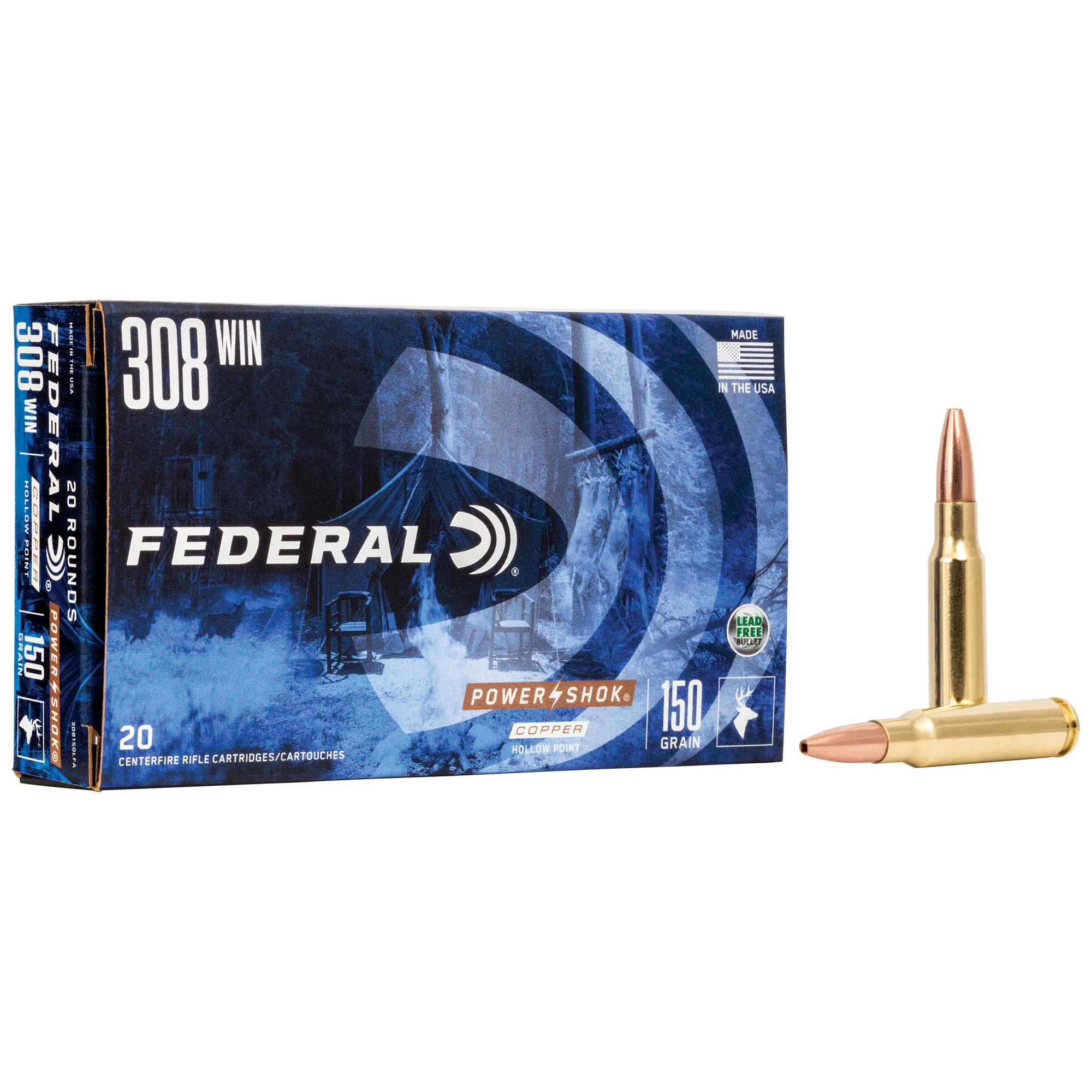 FEDERAL PWRSHK 308 WIN 150GR CPR 20 200