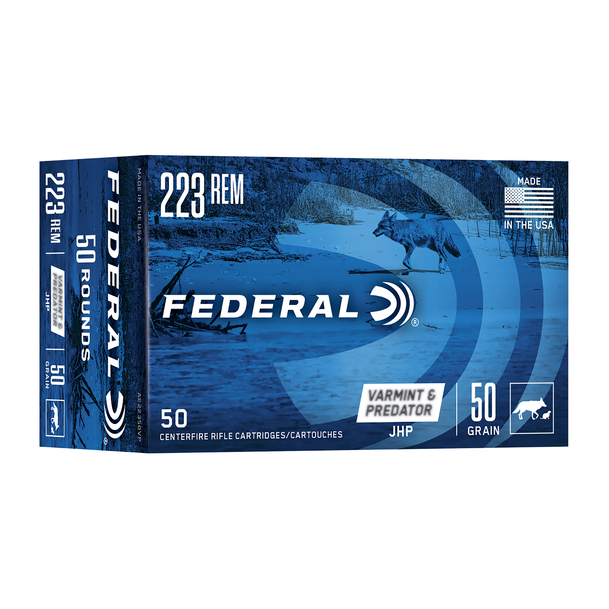 FEDERAL AM EAGLE V&P 223REMINGTON 50GR 50 250
