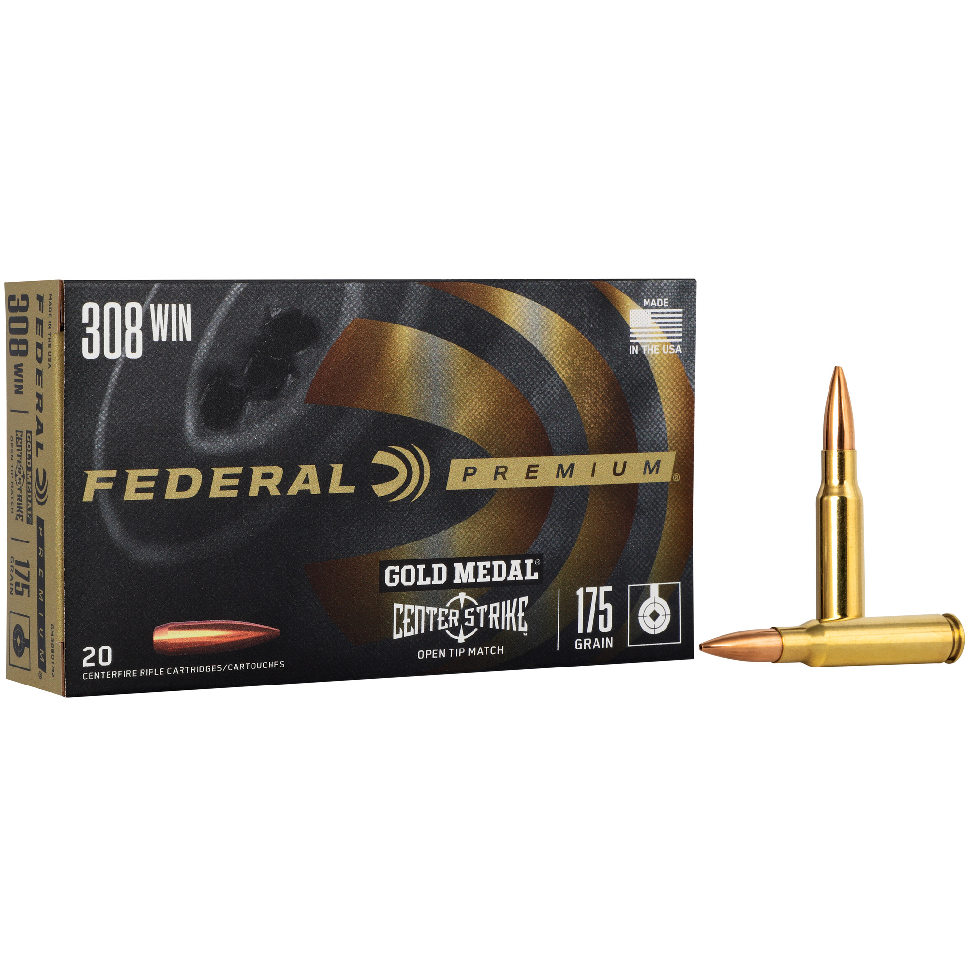 FEDERAL GOLD MDL 308 WIN 175GR OTM 20 200