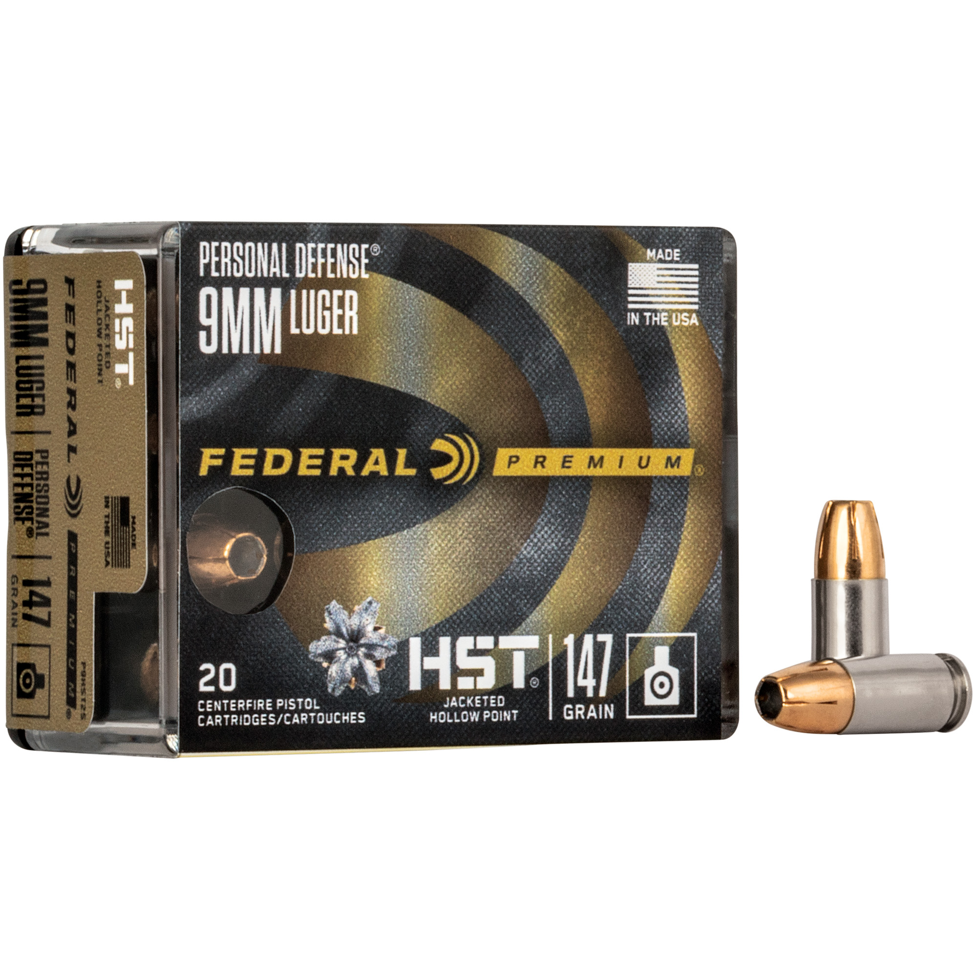 FEDERAL PRM HST 9MM 147GR JHP 20 200