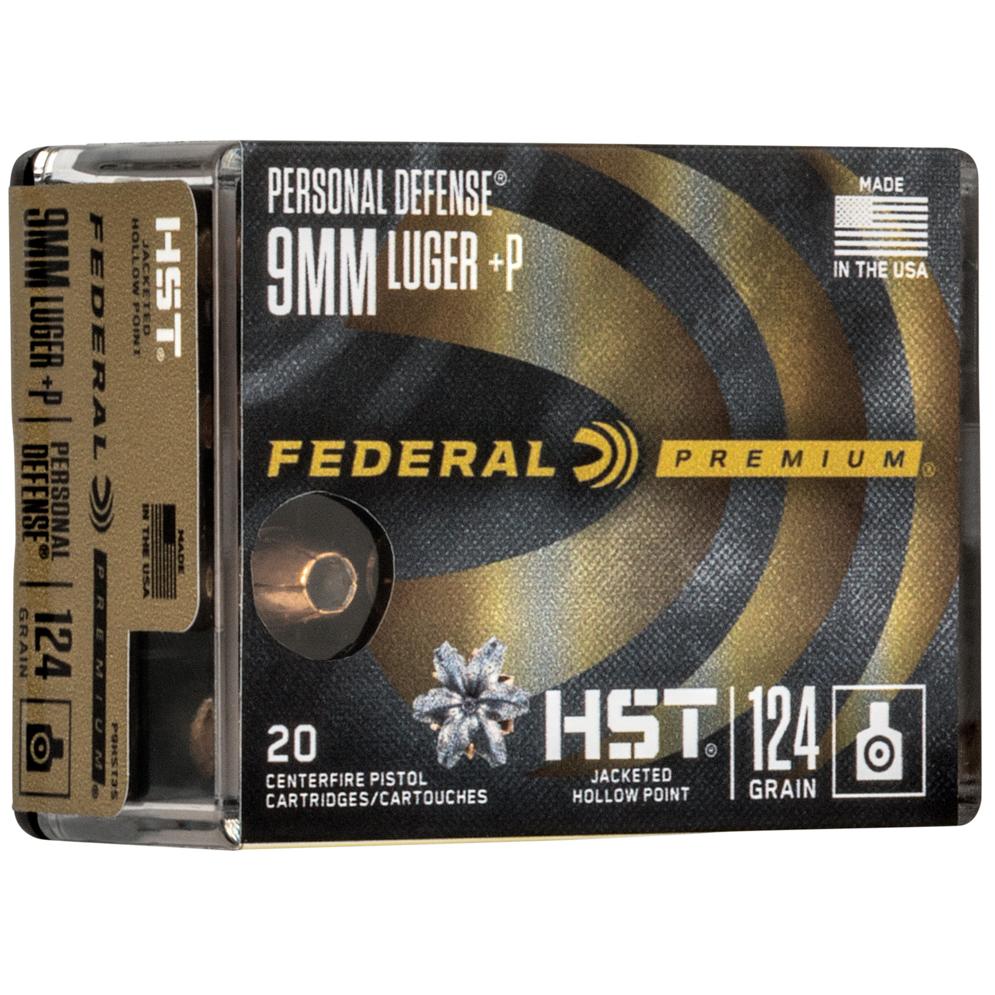 FEDERAL PRM PD 9MM HST 124GR JHP 20 200