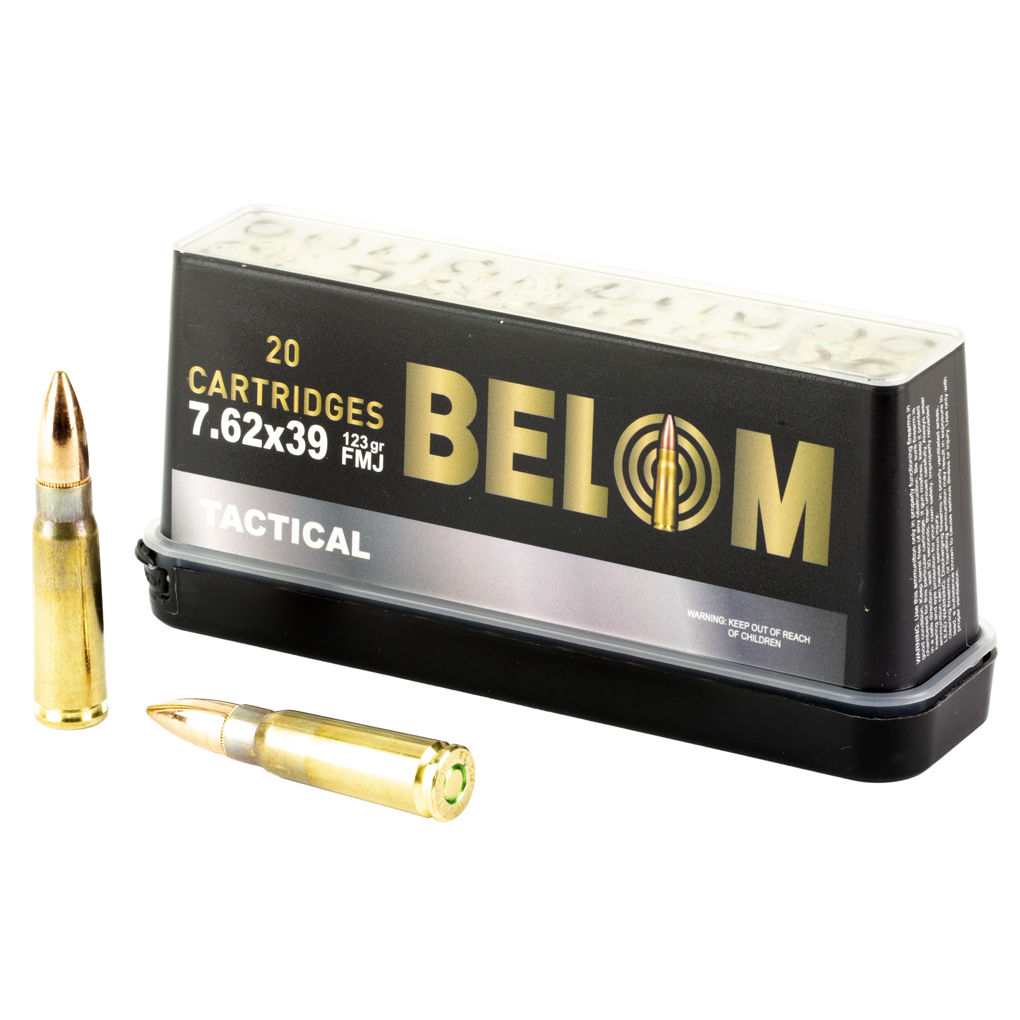 BELOM 7.62X39 BRASS 123GR FMJ 20 480