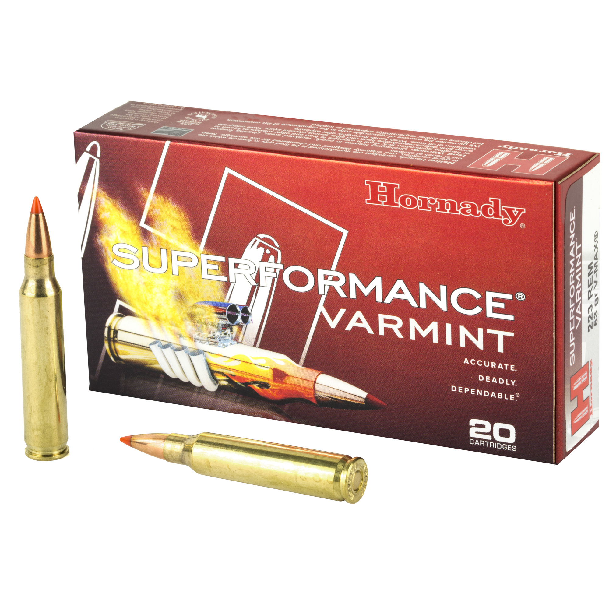 HORNADY SF 223REMINGTON 53GR V-MAX 20 200