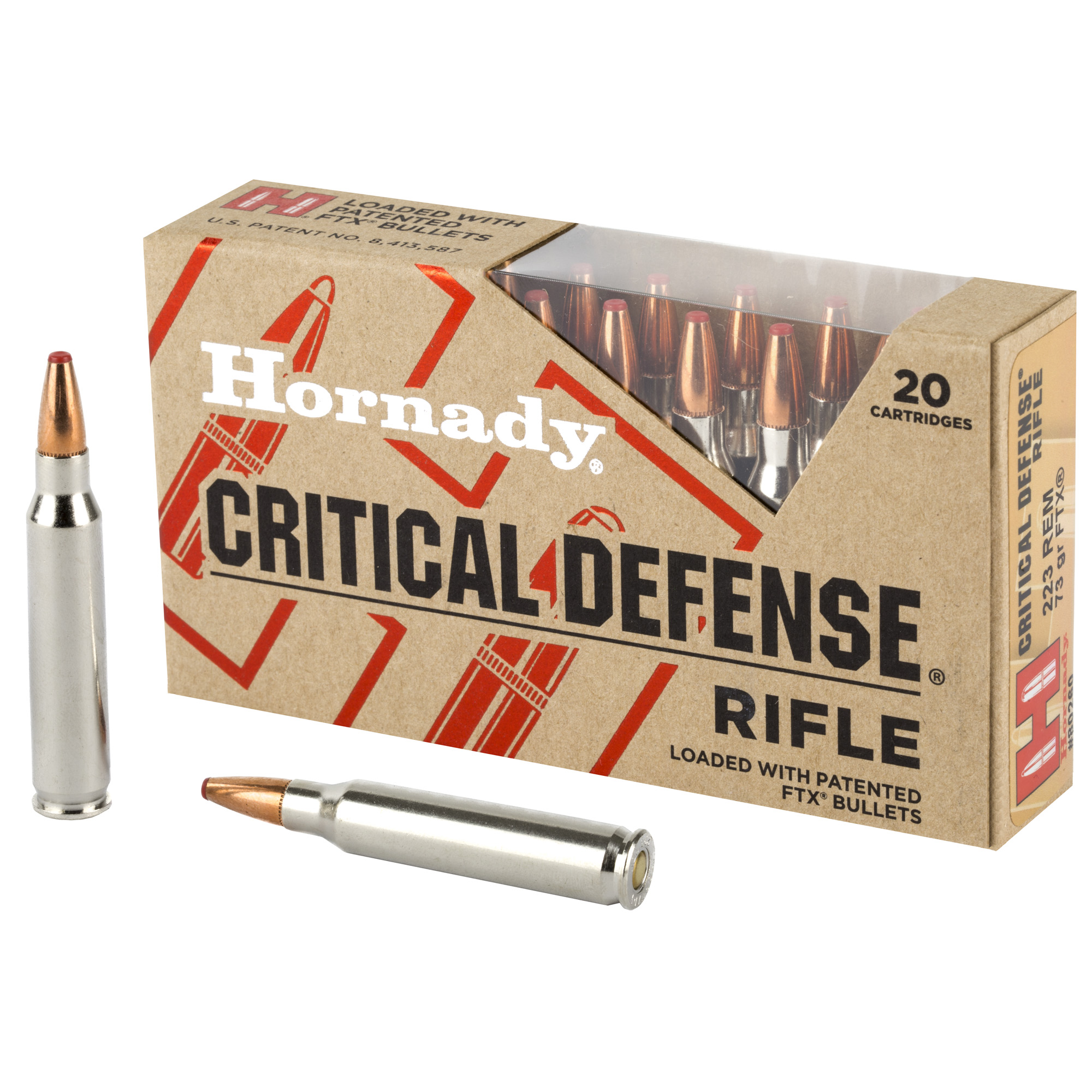 HORNADY CD 223REMINGTON 73GR FTX 20 200