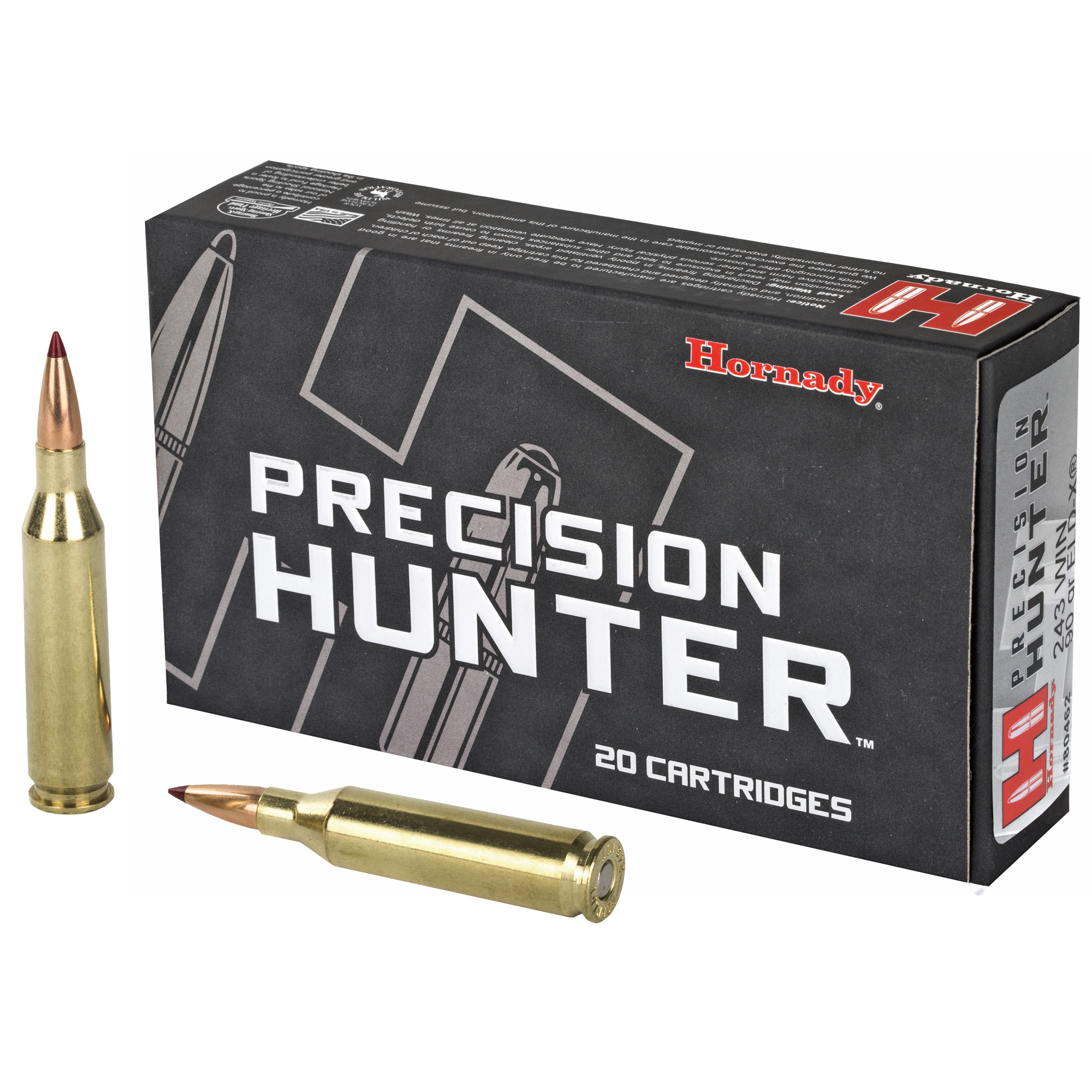 HORNADY PH 243WINCHESTER AMMUNITION 90GR ELD-X 20 200