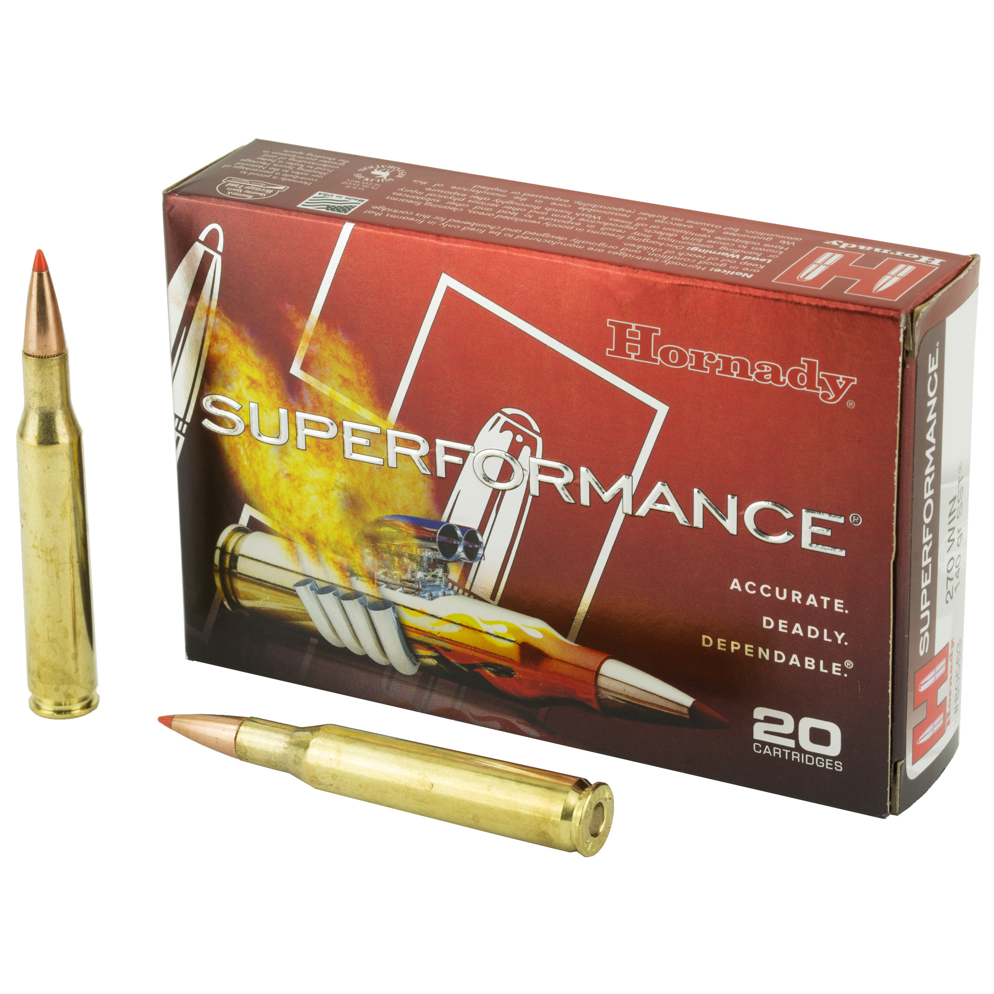 HORNADY SF 270WINCHESTER AMMUNITION 140GR SST 20 200