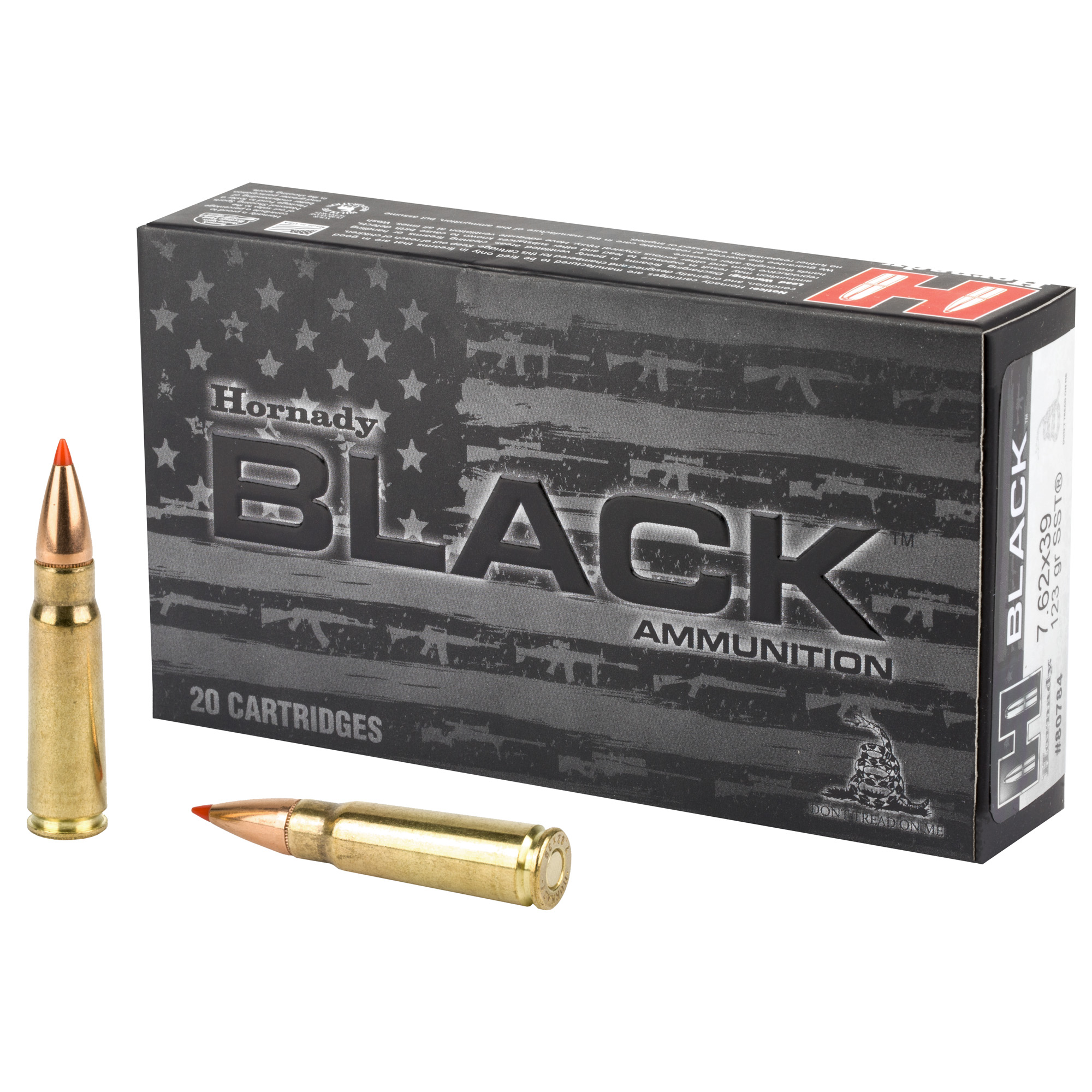 HORNADY BLACK 7.62X39 123GR SST 20 200