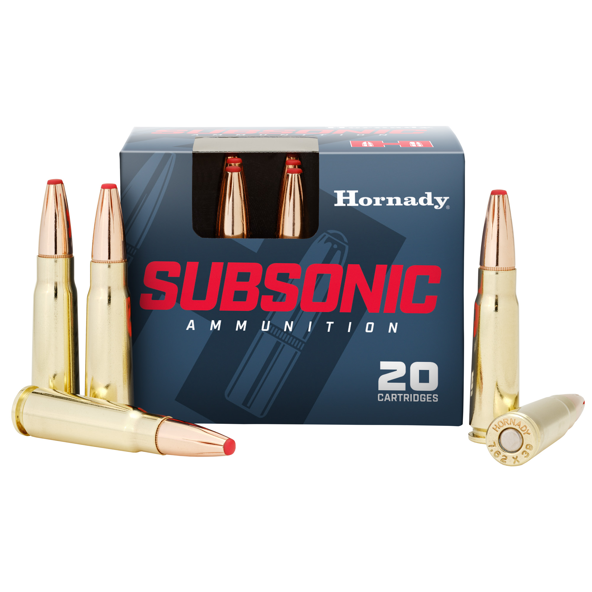 HORNADY 7.62X39 255GR SUB-X 20 200