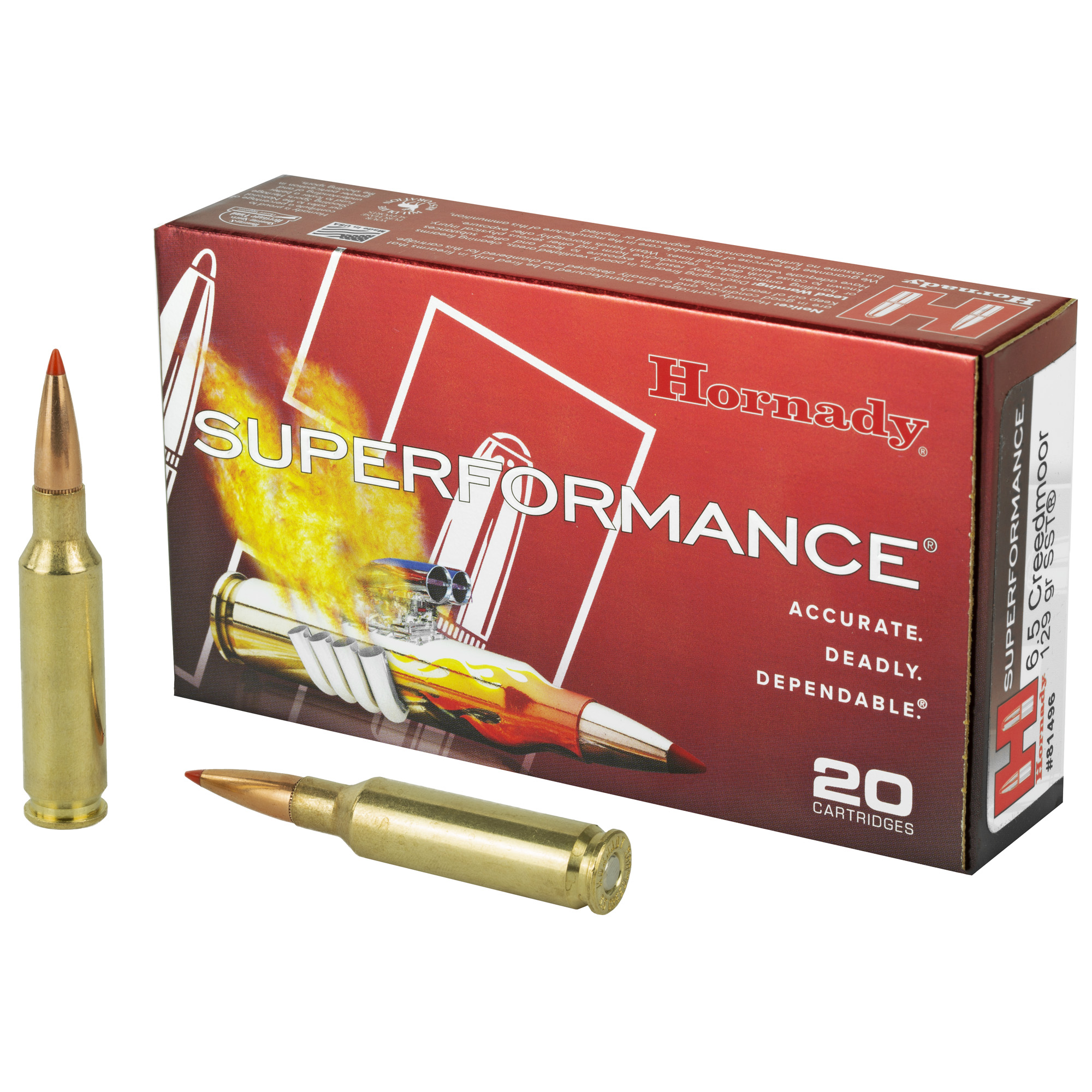 HORNADY SF 6.5CREED 129GR SST 20 200