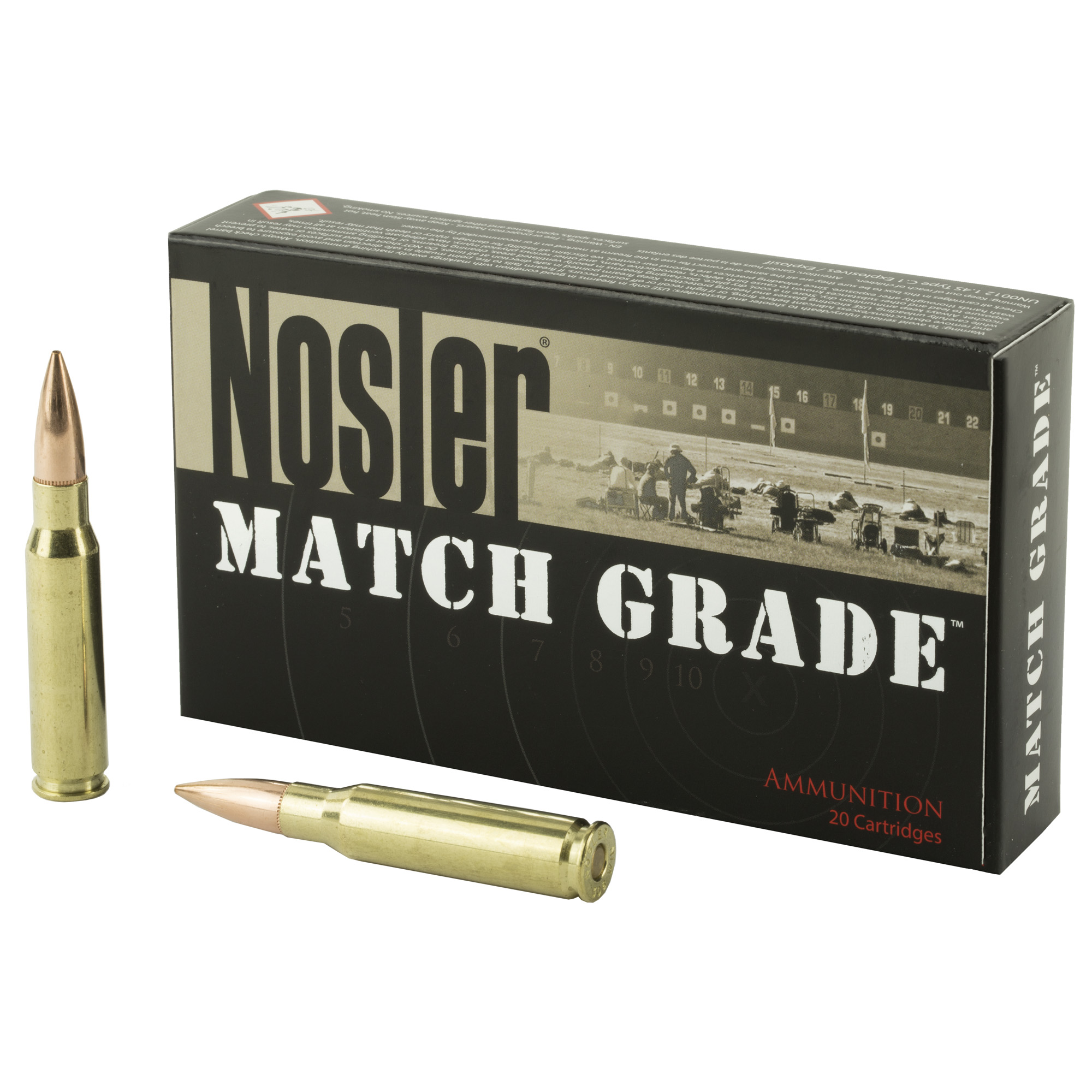 NOSLER 308 WIN 168GR CC 20 200