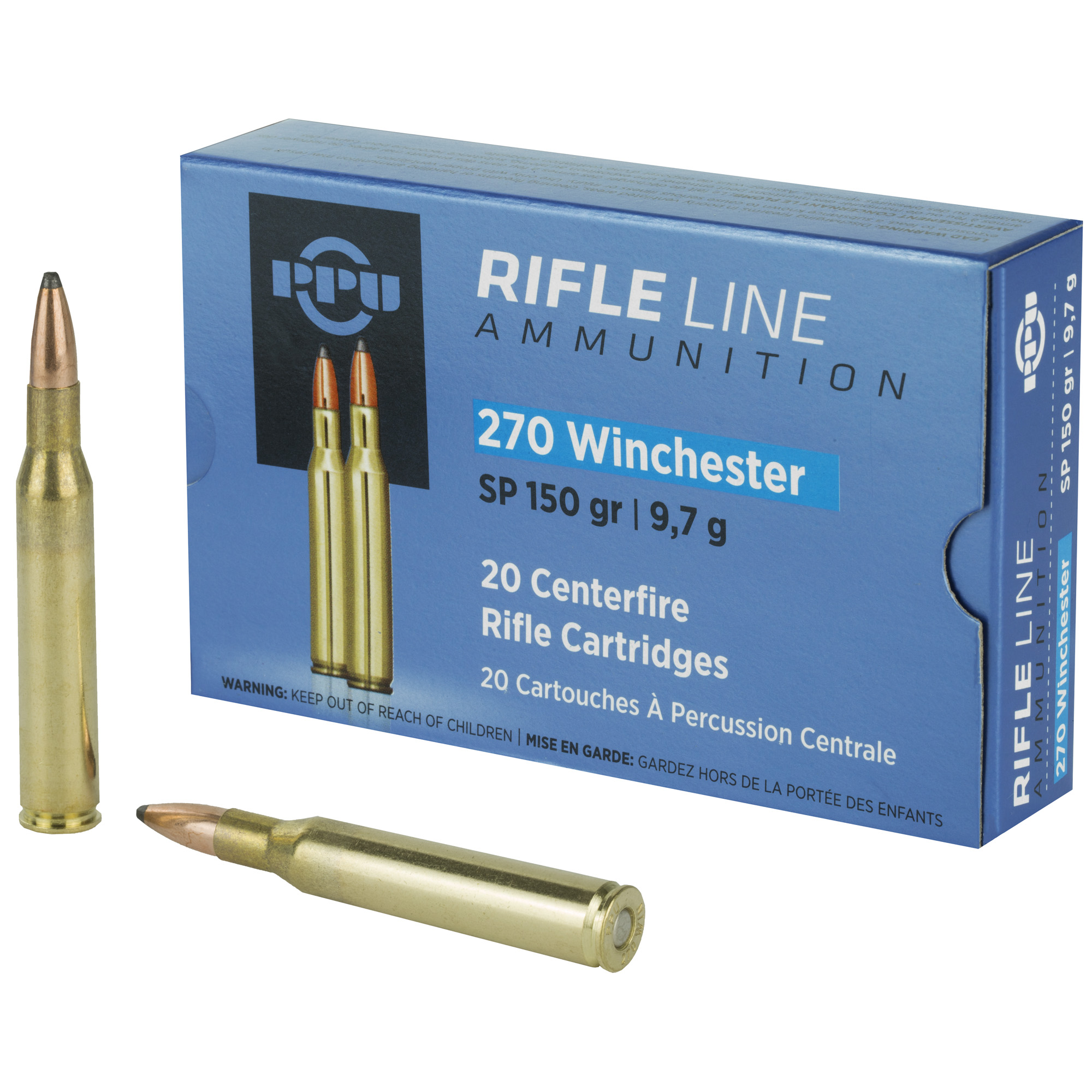 Prvi Partizan 270WINCHESTER AMMUNITION SP 150GR 20 200