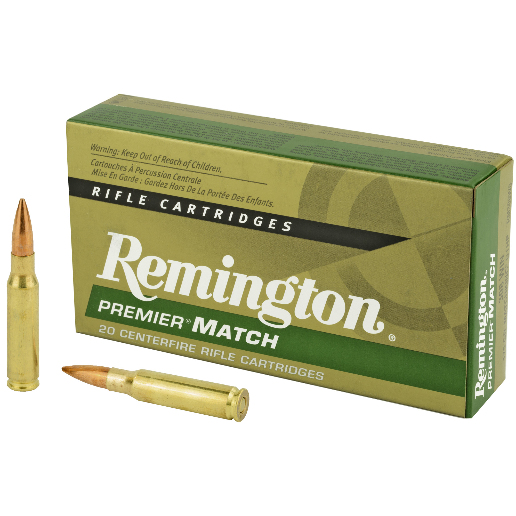 REMINGTON MATCHKING 308 WIN 175GR BTHP 20