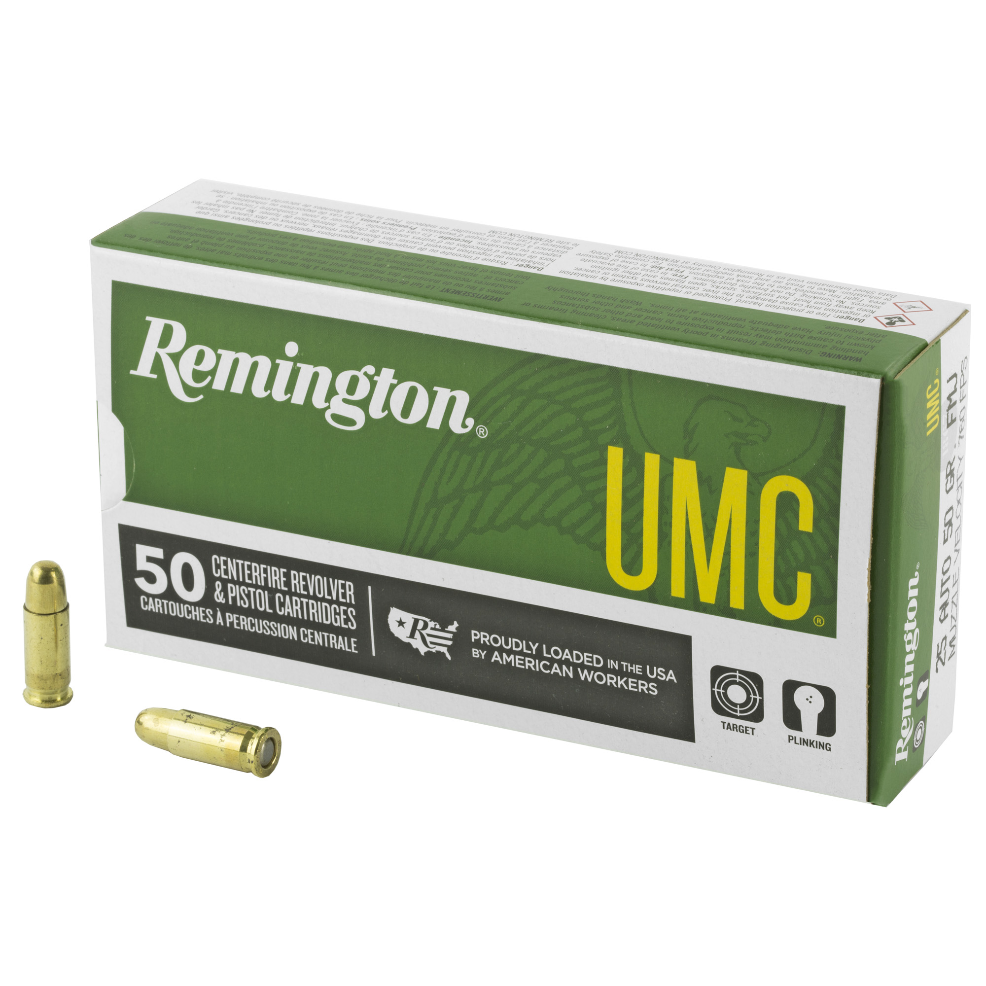 REMINGTON UMC 25ACP 50GR FMJ 50 500