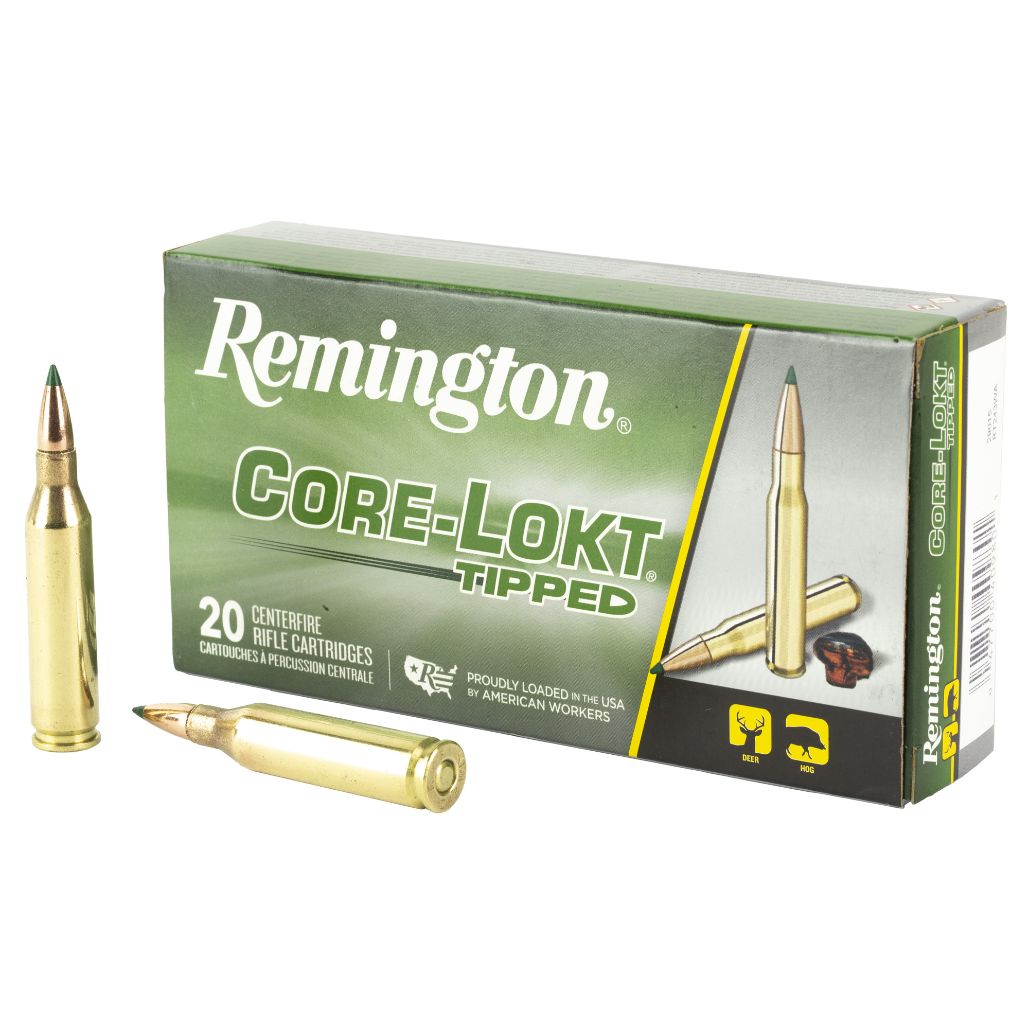 REMINGTON 243WINCHESTER AMMUNITION 95GR CLOK TIPPED 20 200