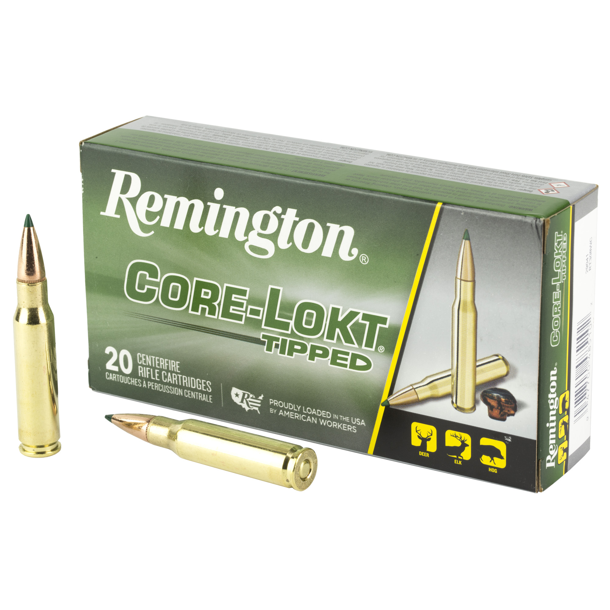 REMINGTON 308 WINCHESTER AMMUNITION 180GR CLOK TIPPED 20 200
