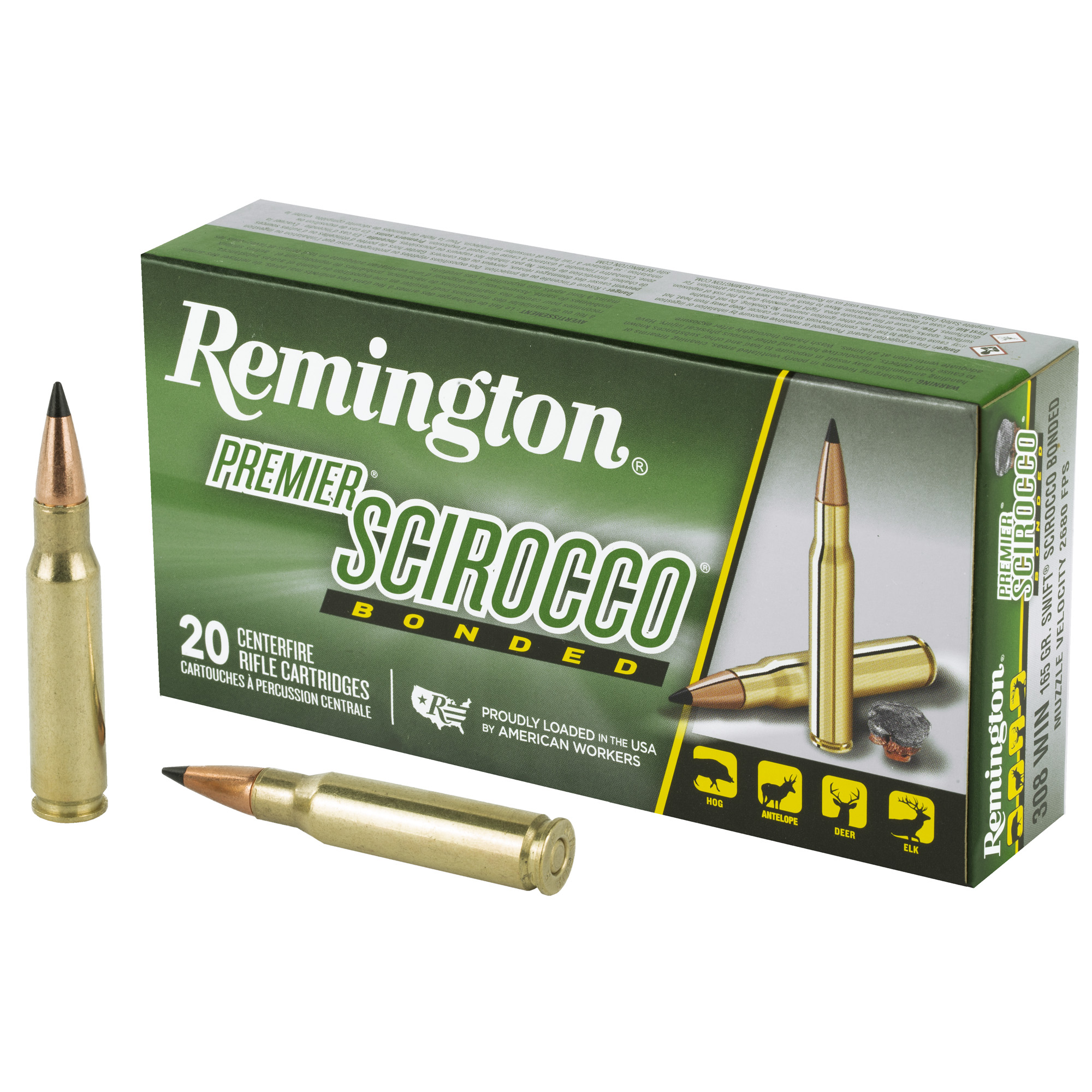 REMINGTON SWIFT SCR 308 WIN 165GR 20 200