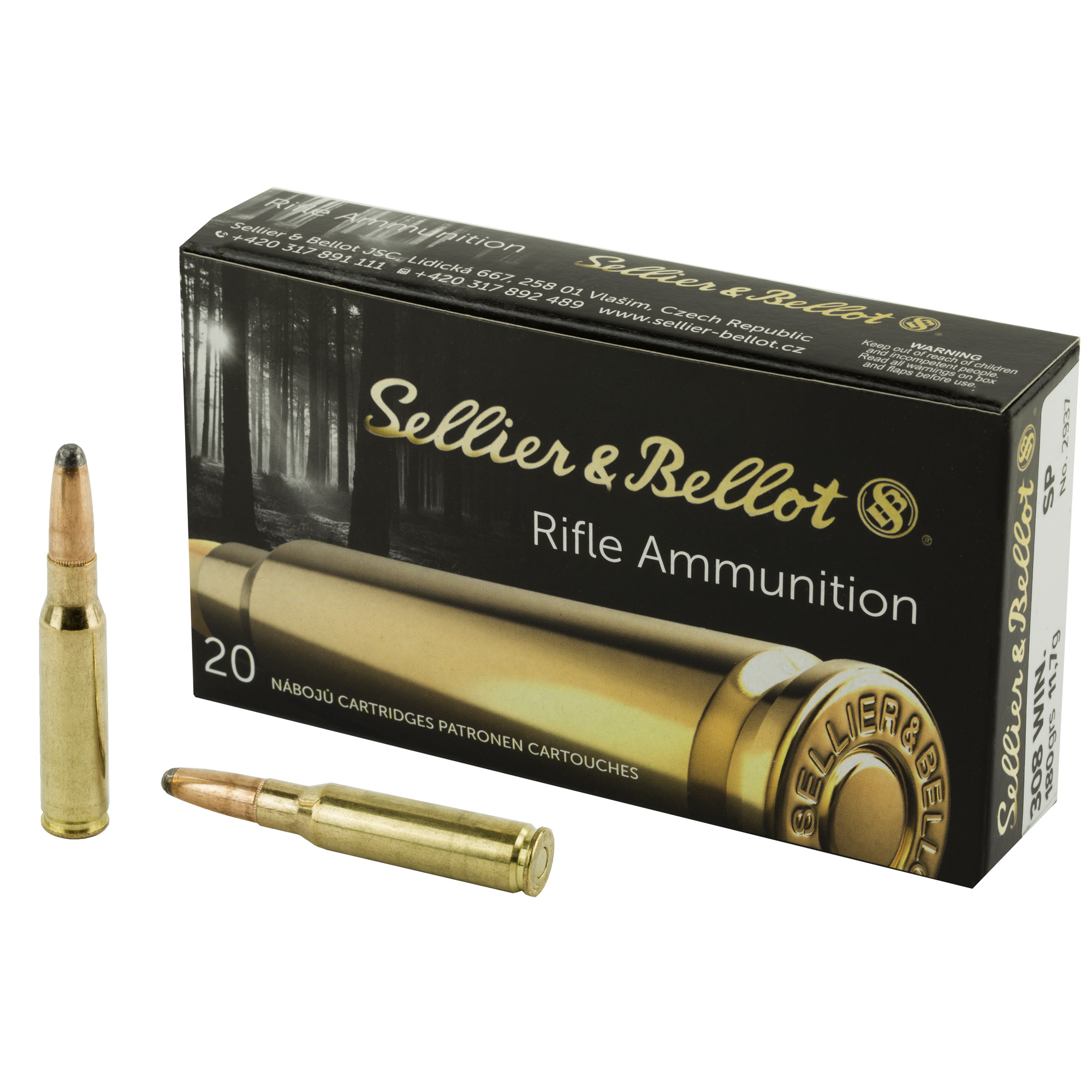 S&B 308 WIN 180GR SP 20 500