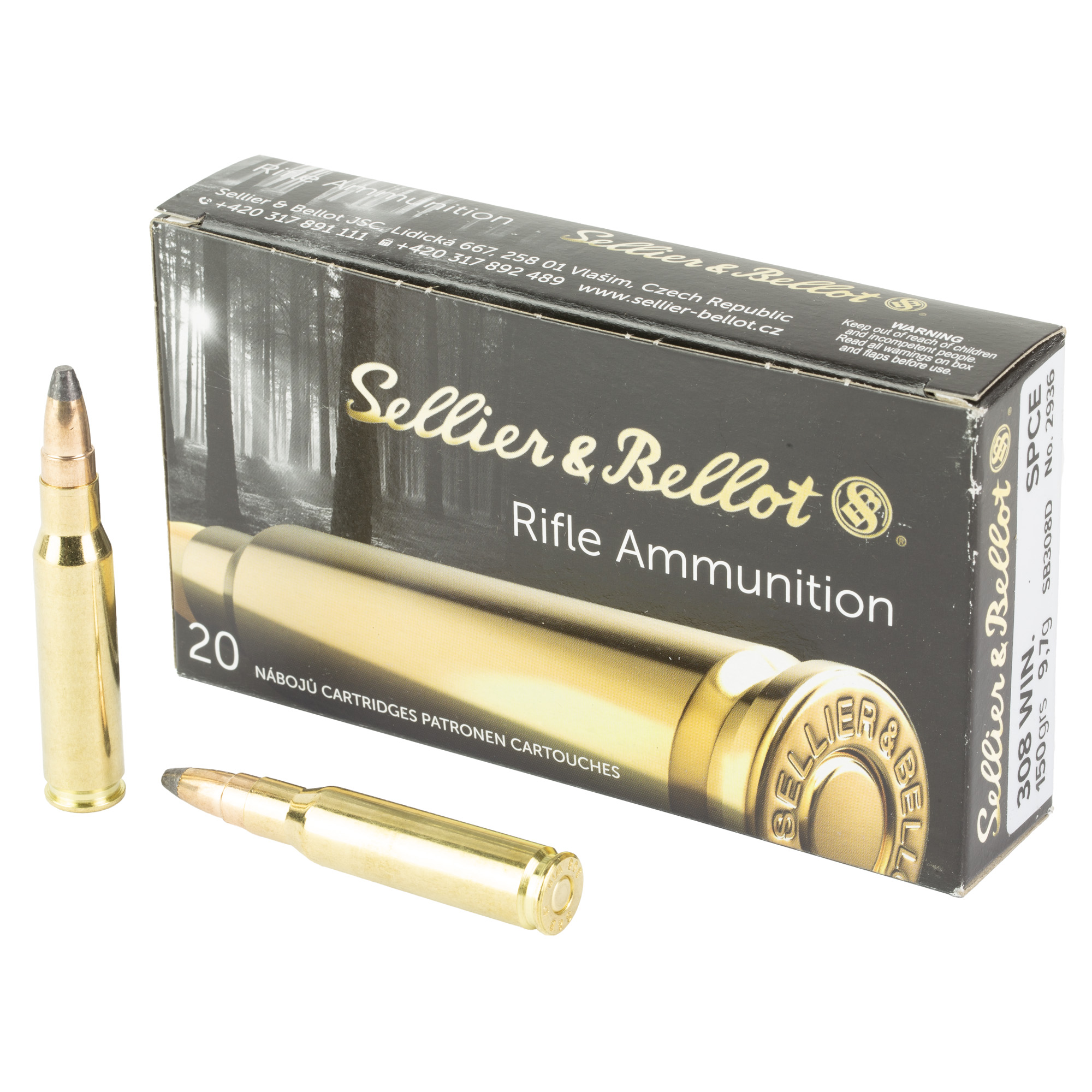 S&B 308 WIN 150GR SPCE 20 500