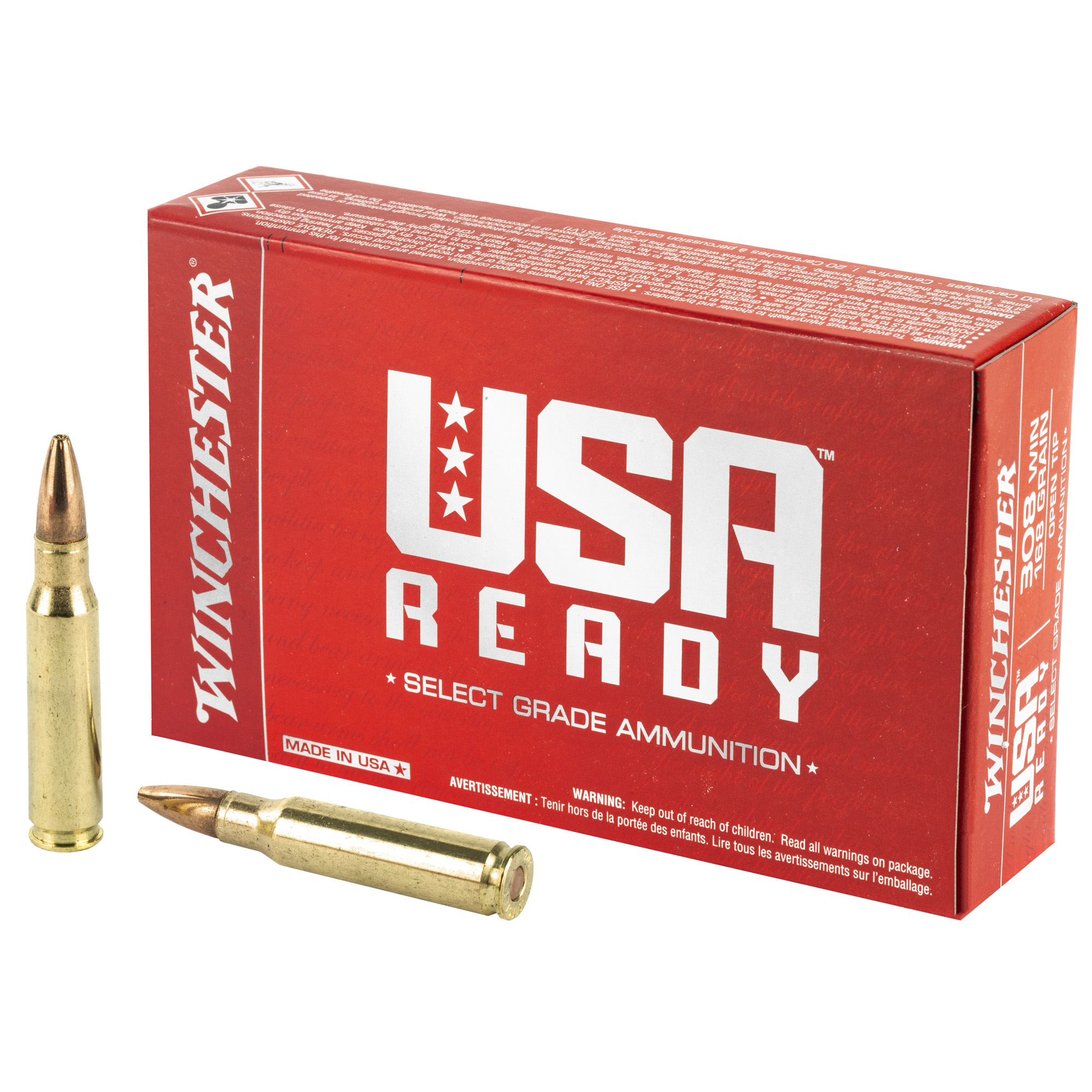 WINCHESTER AMMUNITION USA RDY 308 WIN 168GR 20 200