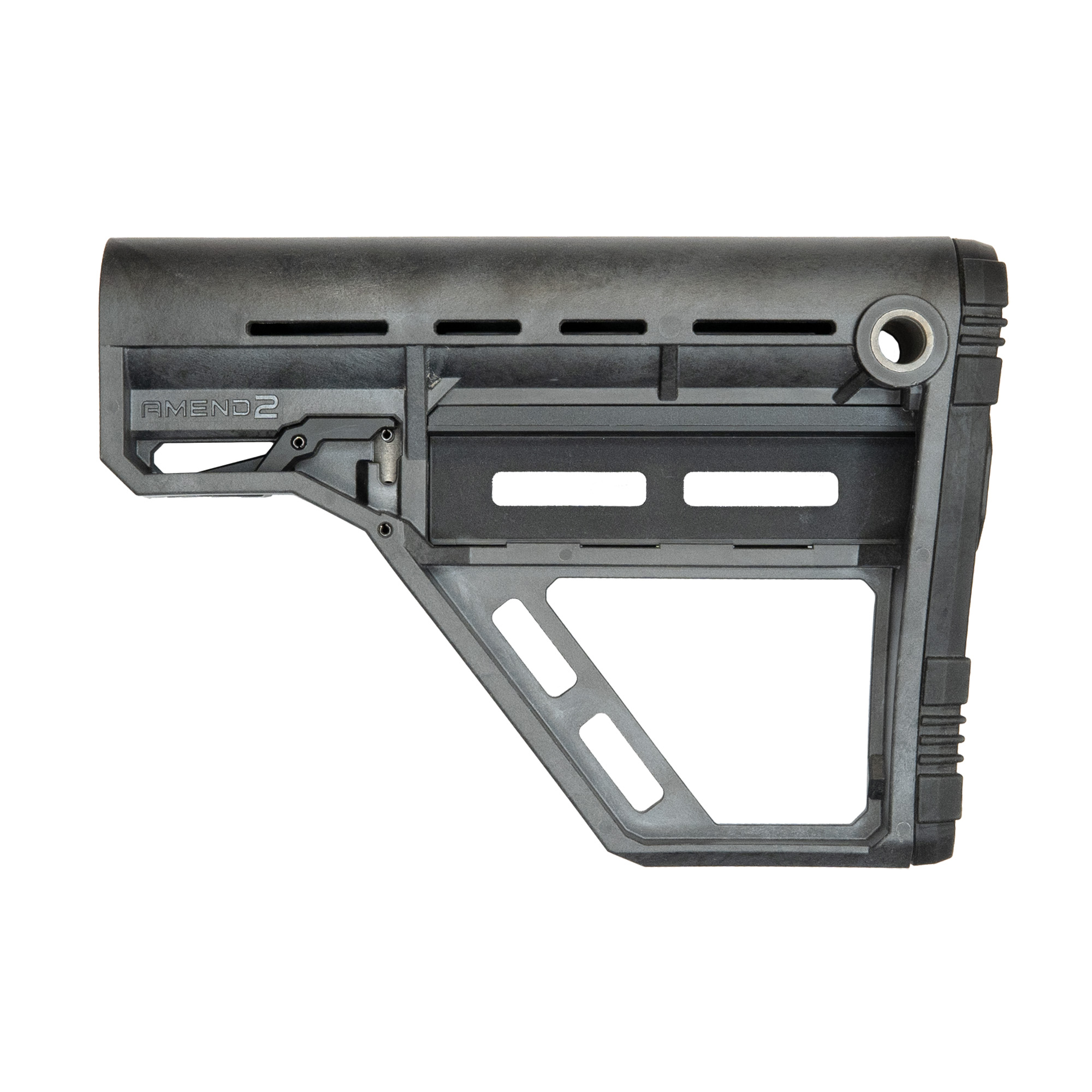 Amend2 Modular Stock For AR-15 MilSpec Buffer Tube  in Carbon Gray