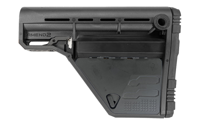Amend2 Modular Stock For AR-15 MilSpec Buffer Tube Lower Storagein Black
