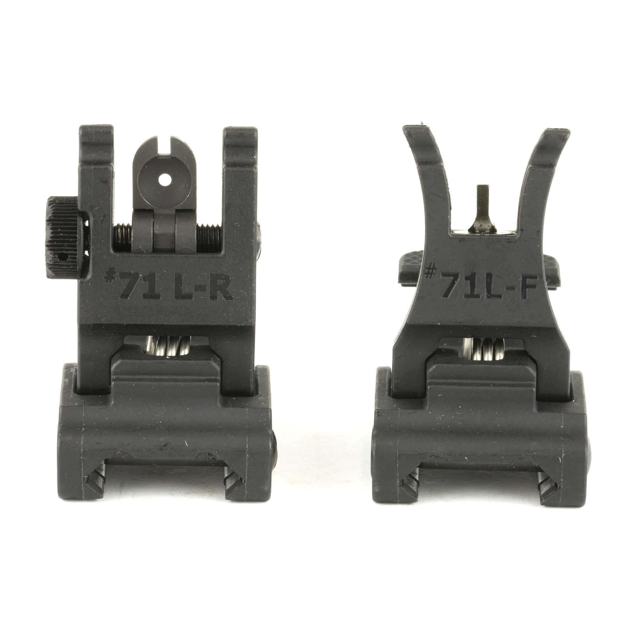 A.R.M.S. Inc. Sight Fits Picatinny Polymer Front and Rear Folding Black