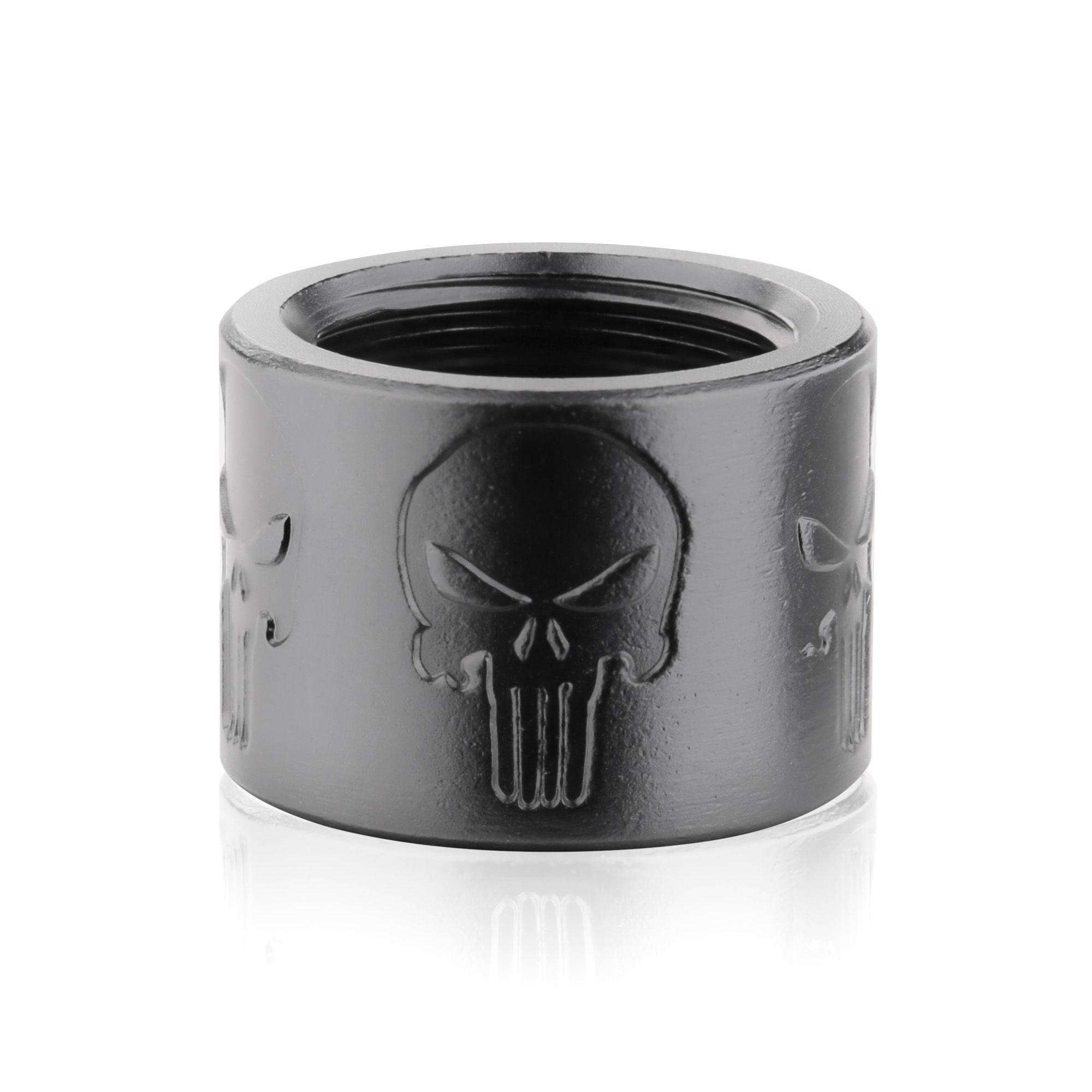 Backup Tactical Skull X Pistol Thread Protector Black Finish 1/2 x 28 RH