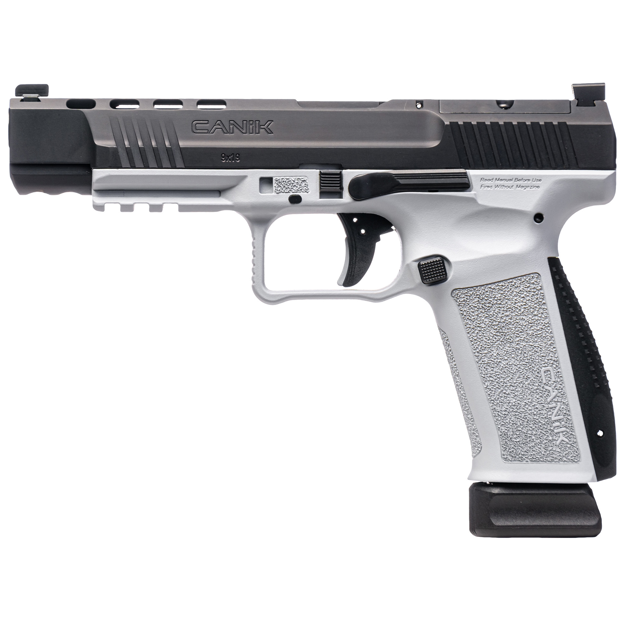 CANIK METE SFX Full Size 9MM Pistol  5.2" 20RD in Black and White
