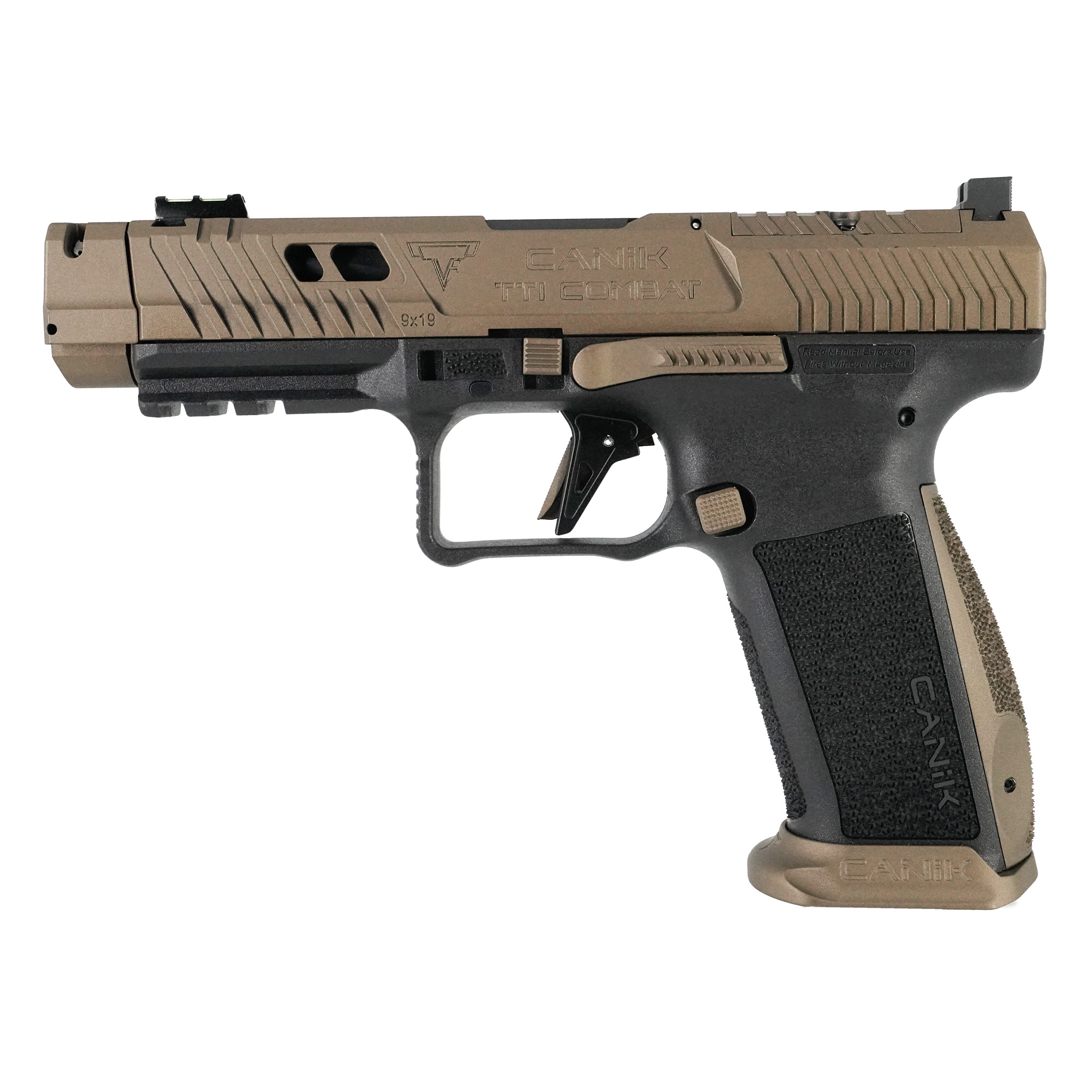 CANIK TTI COMBAT Full Size 9MM Pistol 4.6" 18RD in Bronze