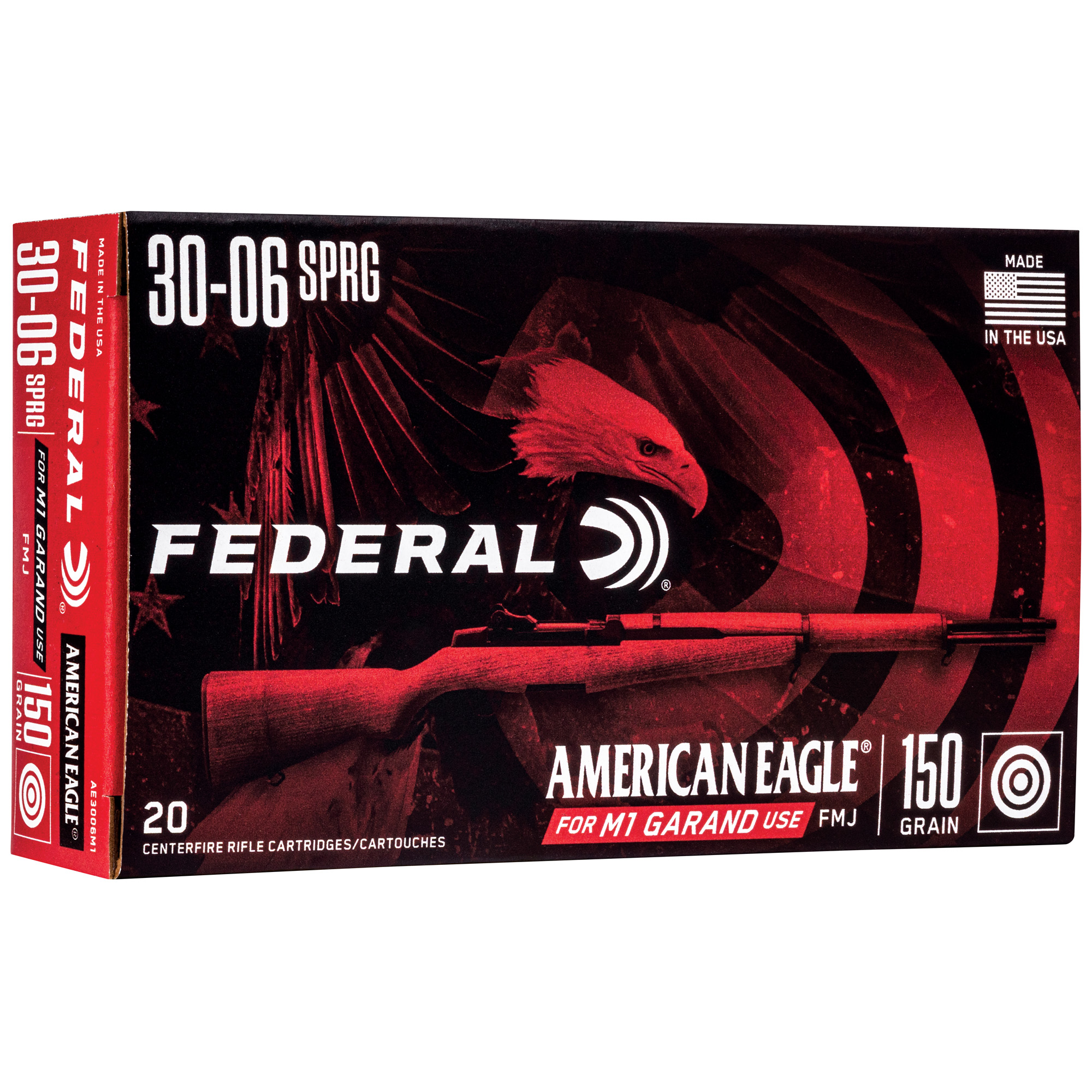 Federal American Eagle 30-06 150 Grain Full Metal Jacket 20 Round Box