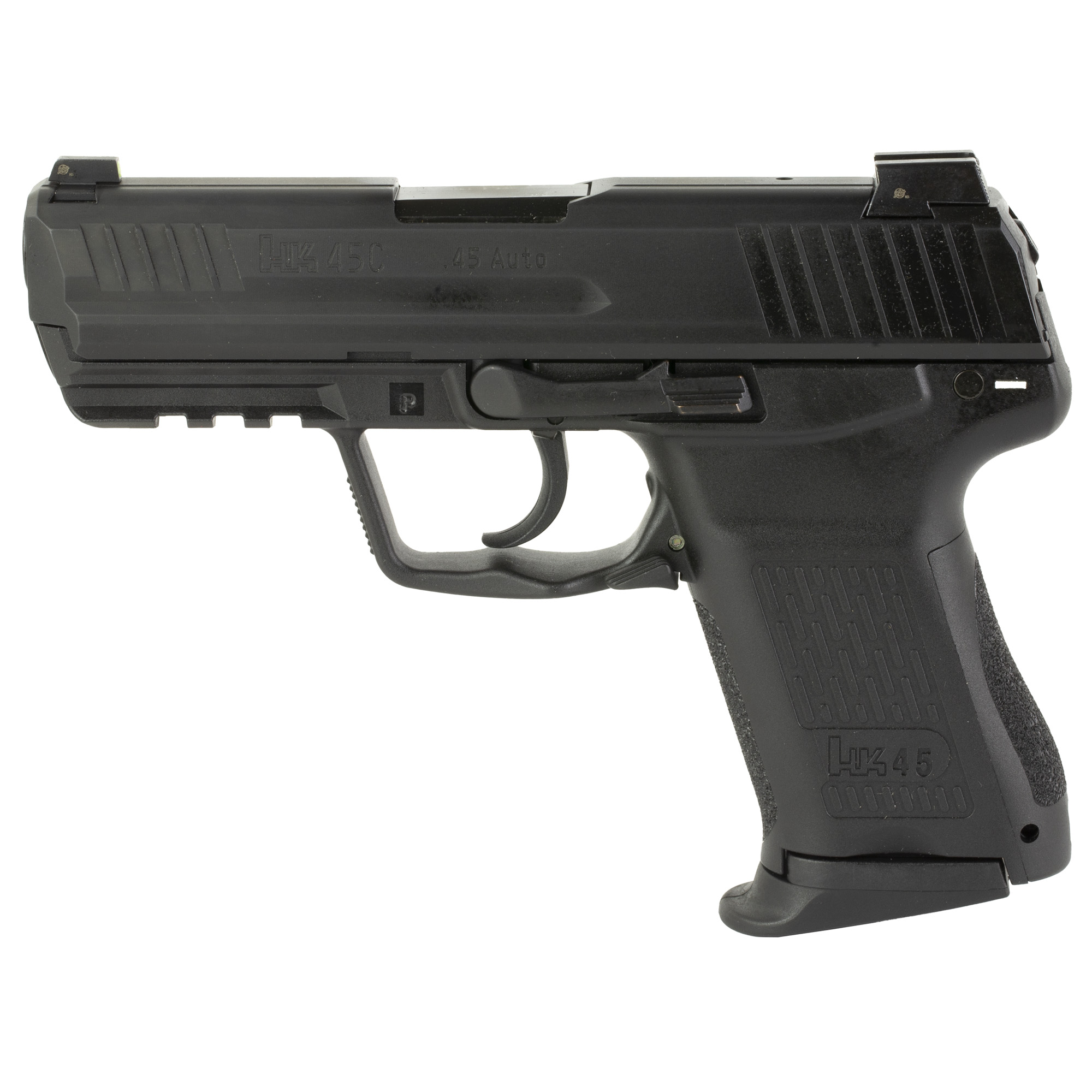 Heckler & Koch Compact Semi Auto Pistol 45ACP 3.94" 8RD V7 Law Enforcement Modified in Black with Night Sight