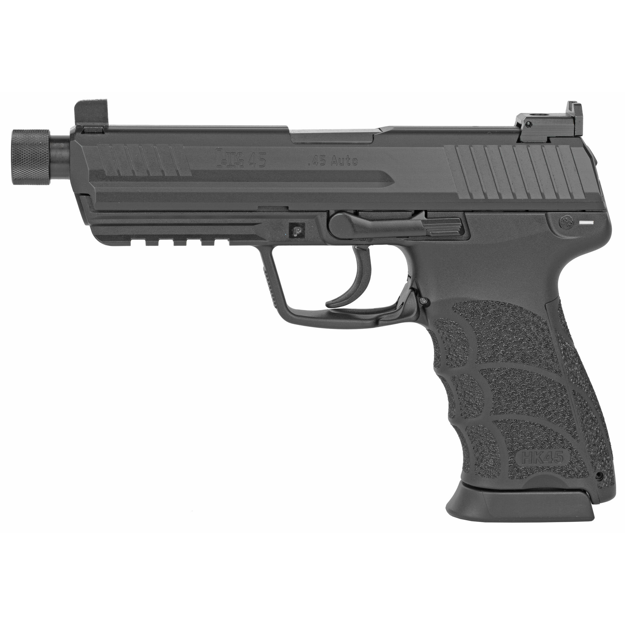 Heckler & Koch Full Size Pistol Threaded barrel 45ACP 5.2" 10RD in Black V7 Law Enforcement Modified
