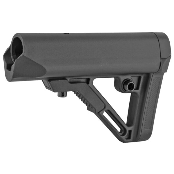 LEAPERS INC – UTG MODEL 4 COMBAT OPS S1 BUTT STOCK AMBIDEXTROUS SLING LOOP & QD SLING SWIVEL IN BLACK