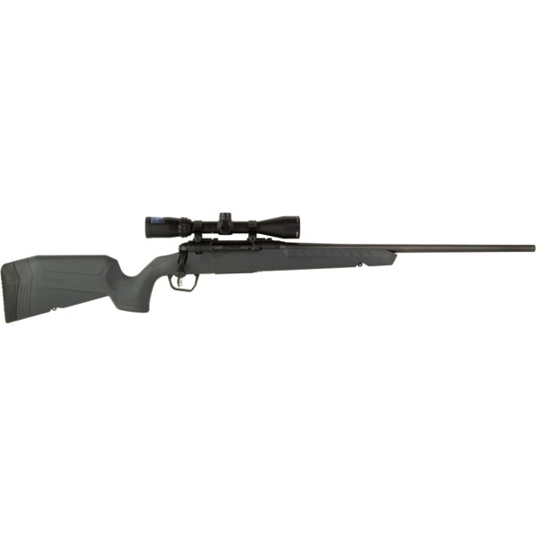 SAVAGE AXIS II XP BOLT ACTION RIFLE 243 WINCHESTER 22″ SPORTER BARREL 3-9X40 SCOPE GRAY STOCK WITH 1 MAGAZINE 4 ROUNDS