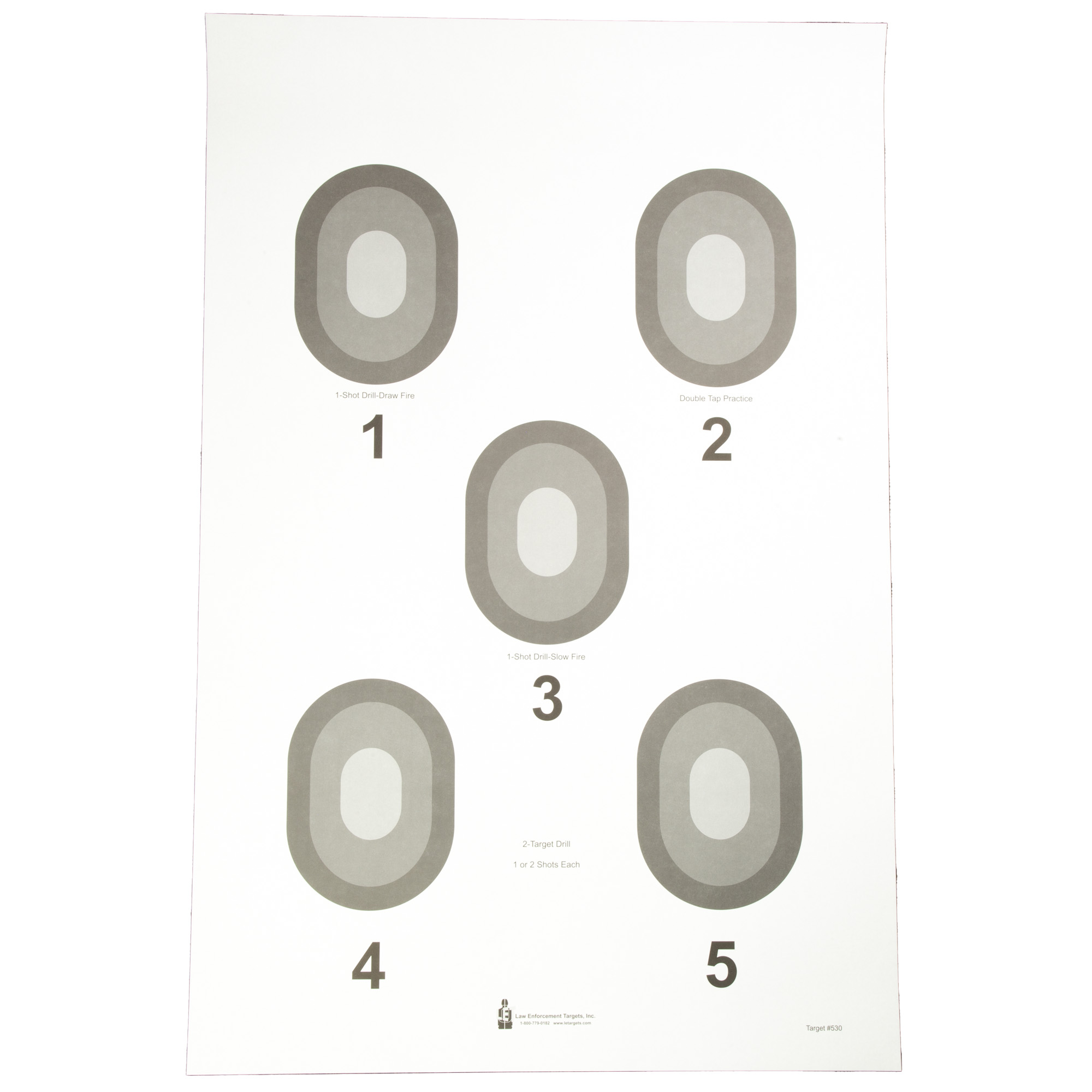 ACTION TARGET 5 BULLSEYE CRM 100PK